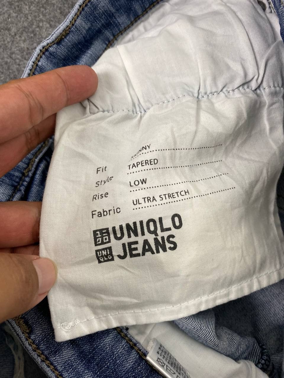 Japanese Brand uniqlo ultra stretch disttressed denim nice design Size US 32 / EU 48 - 12 Thumbnail