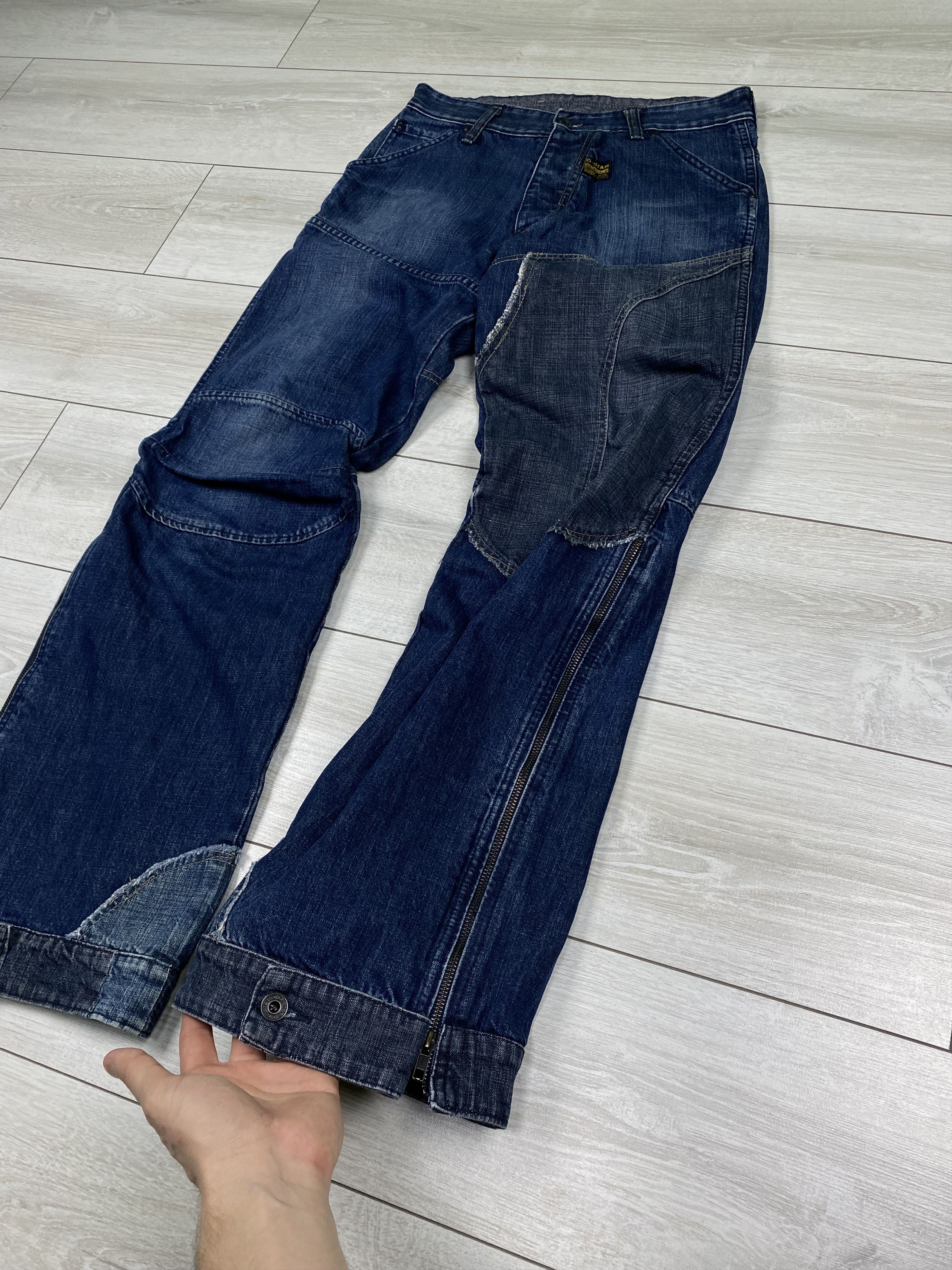 G-Star G Star RAW Cargo Baggy zip Flare Avant Garde elwood Pants Size US 31 - 8 Thumbnail