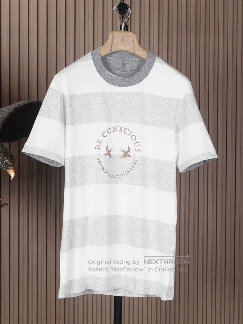 Brunello Cucinelli Brunello Cucinelli Round Neck Short Sleeve T-Shirt Size US S / EU 44-46 / 1 - 1 Thumbnail