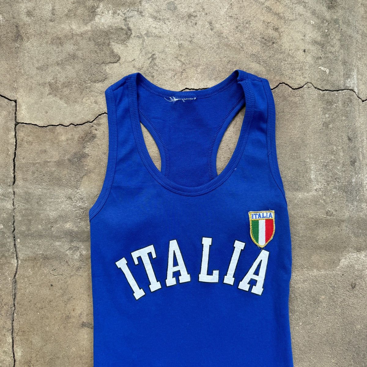 Vintage Vintage Y2K Italia Blue Tank Top Size US S / EU 44-46 / 1 - 4 Thumbnail