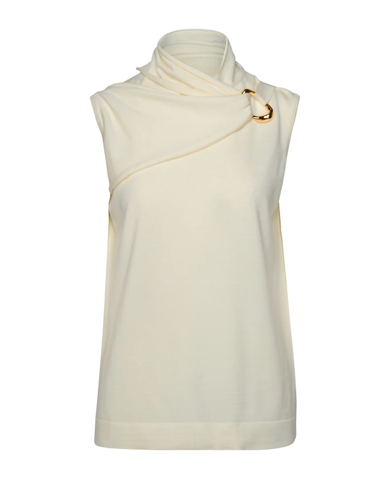 Jil Sander o1y1025 Sleeveless Sweater in Ivory Size M / US 6-8 / IT 42-44 - 1 Thumbnail