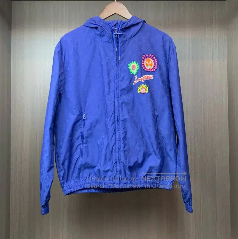 Louis Vuitton Louis Vuitton Men's Hooded Blue Jacket . Size US M / EU 48-50 / 2 - 1 Thumbnail