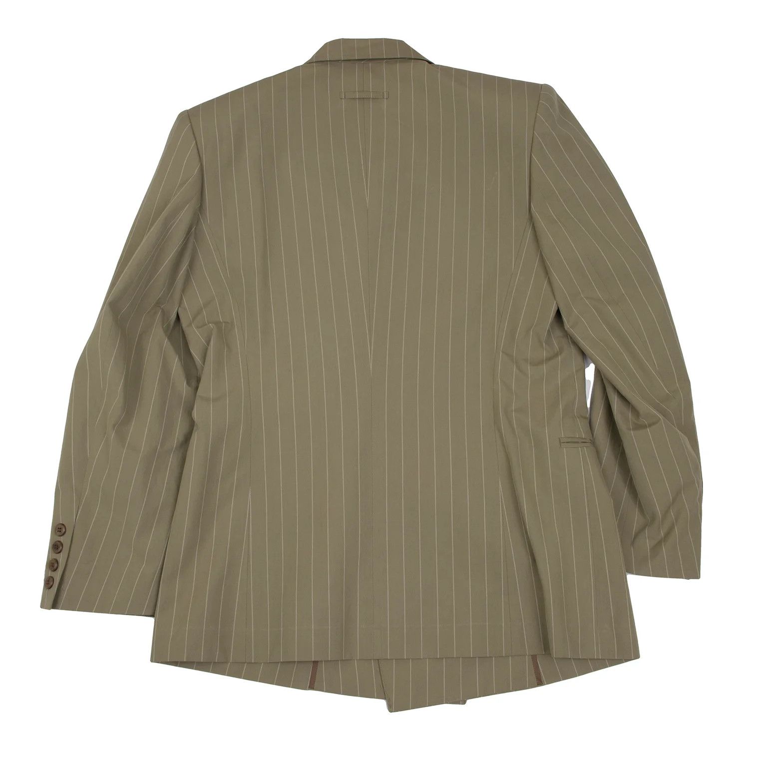 Jean Paul Gaultier Flower Print Cotton Stripe Double Breasted Jacket Beige 48 Size US M / EU 48-50 / 2 - 13 Thumbnail