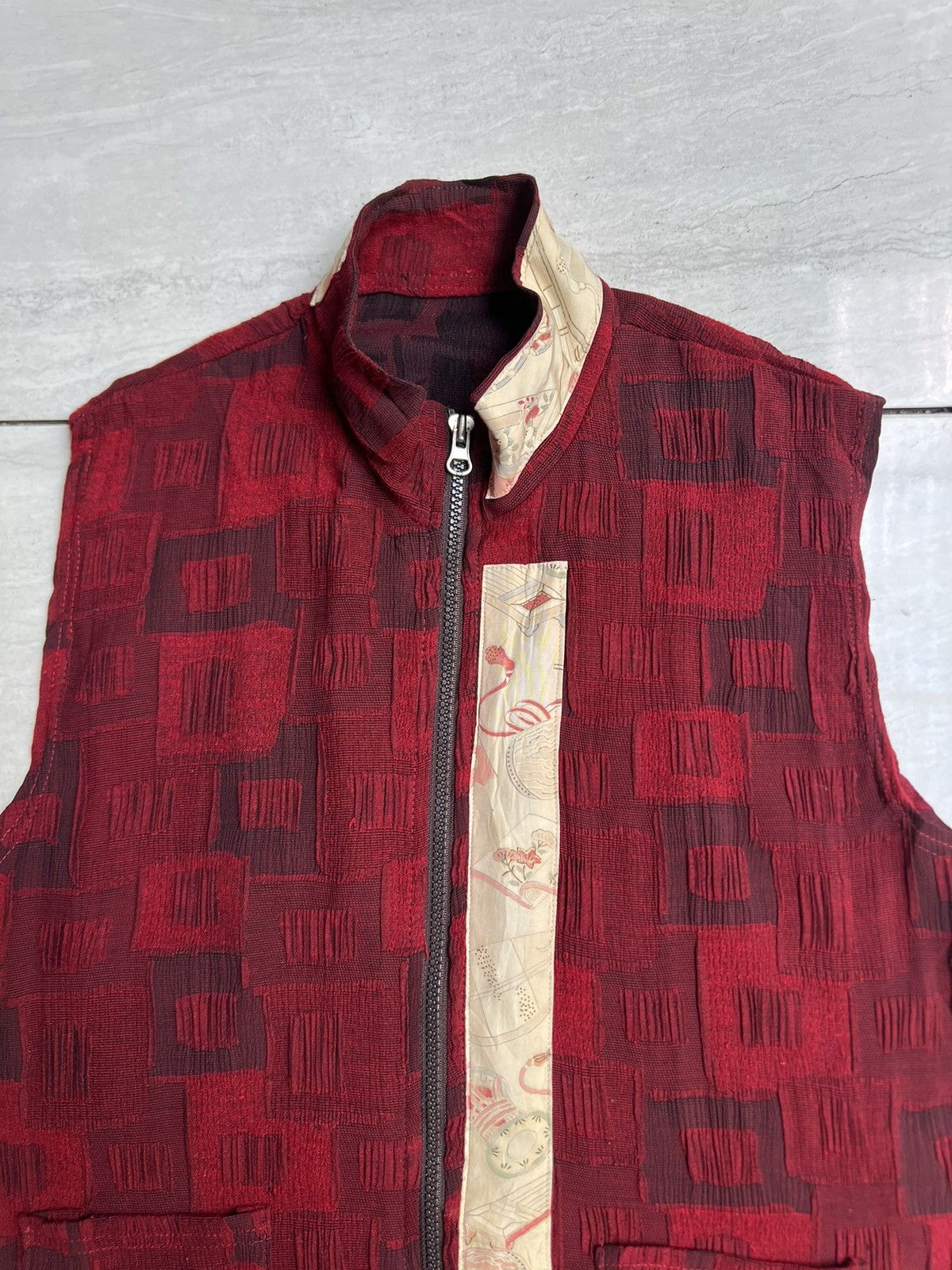 Other Japanese Brand Sukajan Red Zip Vest Size US S / EU 44-46 / 1 - 9 Thumbnail