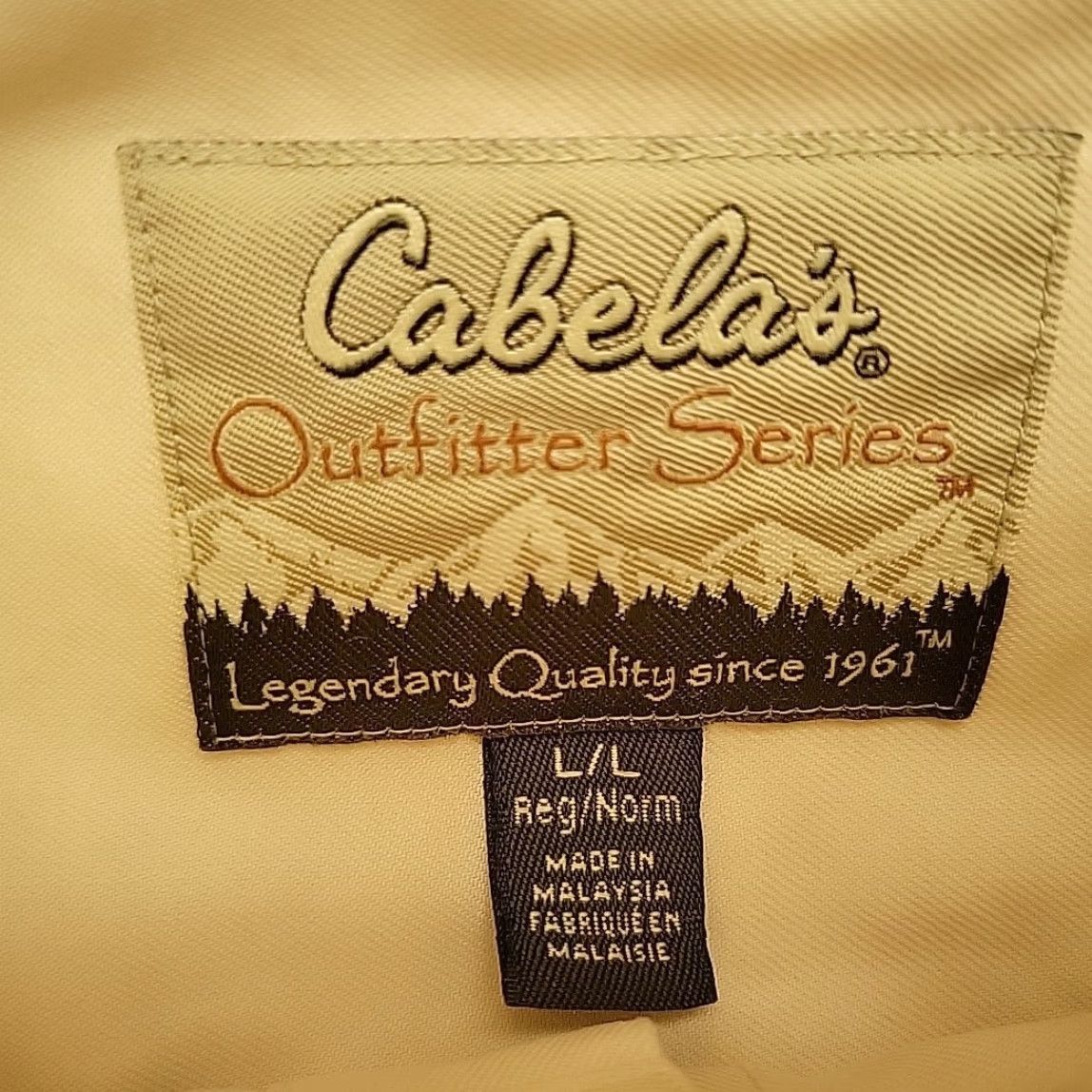 Vintage Cabela's Shirt Men L Yellow Long Sleeve Button Twill Outfitters Series Cotton Shirt Mens Yellow Long Sleeve Twill Button-Up Outfitters Series Cotton Size US L / EU 52-54 / 3 - 4 Thumbnail