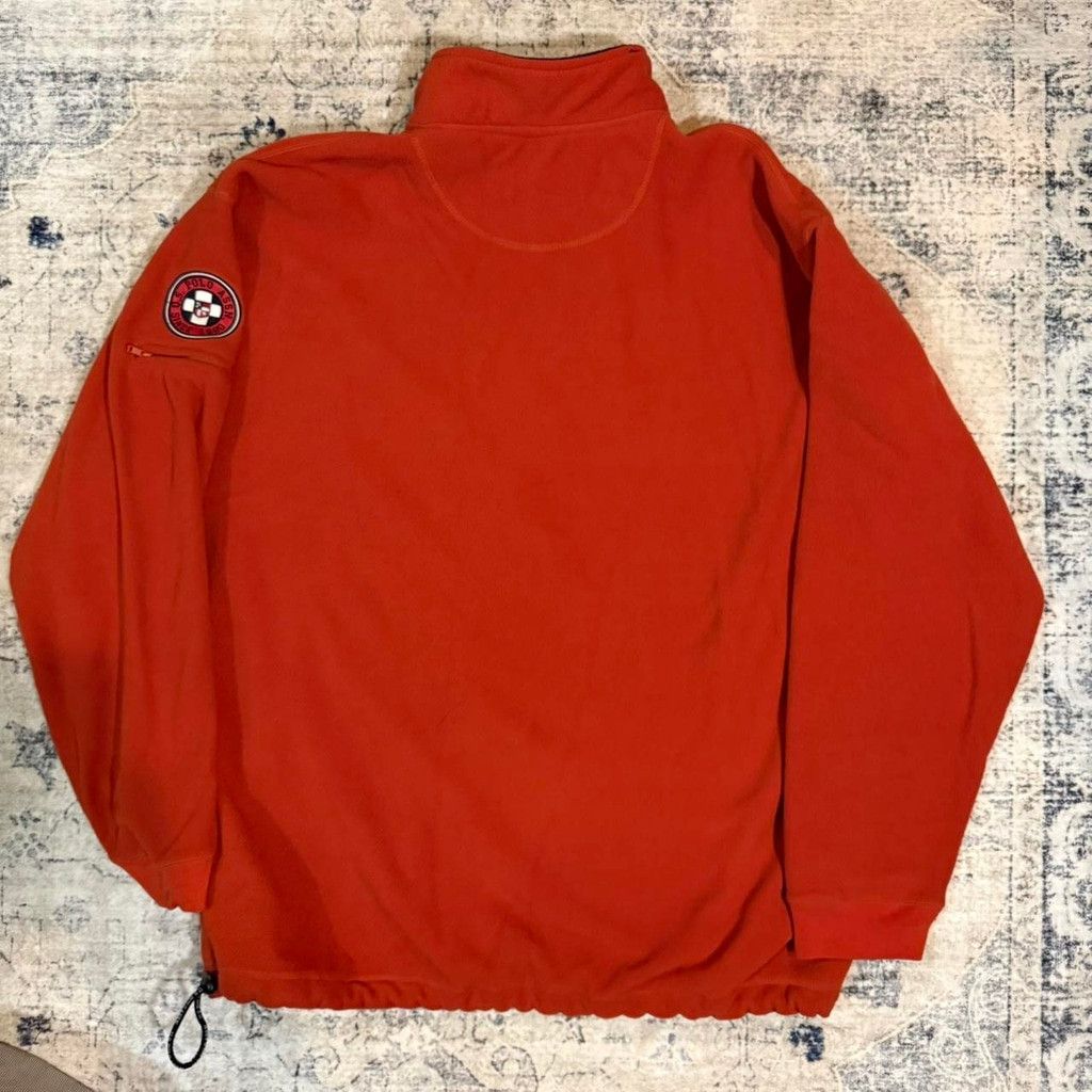 U.S. Polo Assn. Y2K Orange U.S. Polo Assn Quarter Zip Fleece Pullover XL Size US XL / EU 56 / 4 - 3 Thumbnail