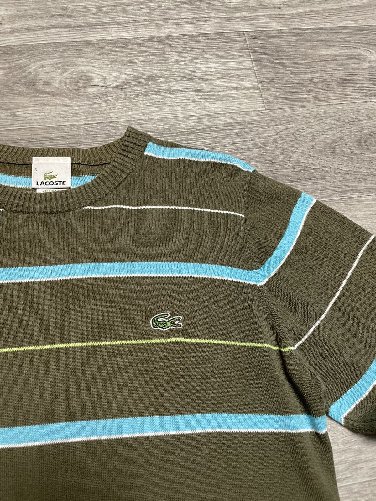 Lacoste Vintage Lacoste Striped Sweater Y2K Size US S / EU 44-46 / 1 - 8 Thumbnail