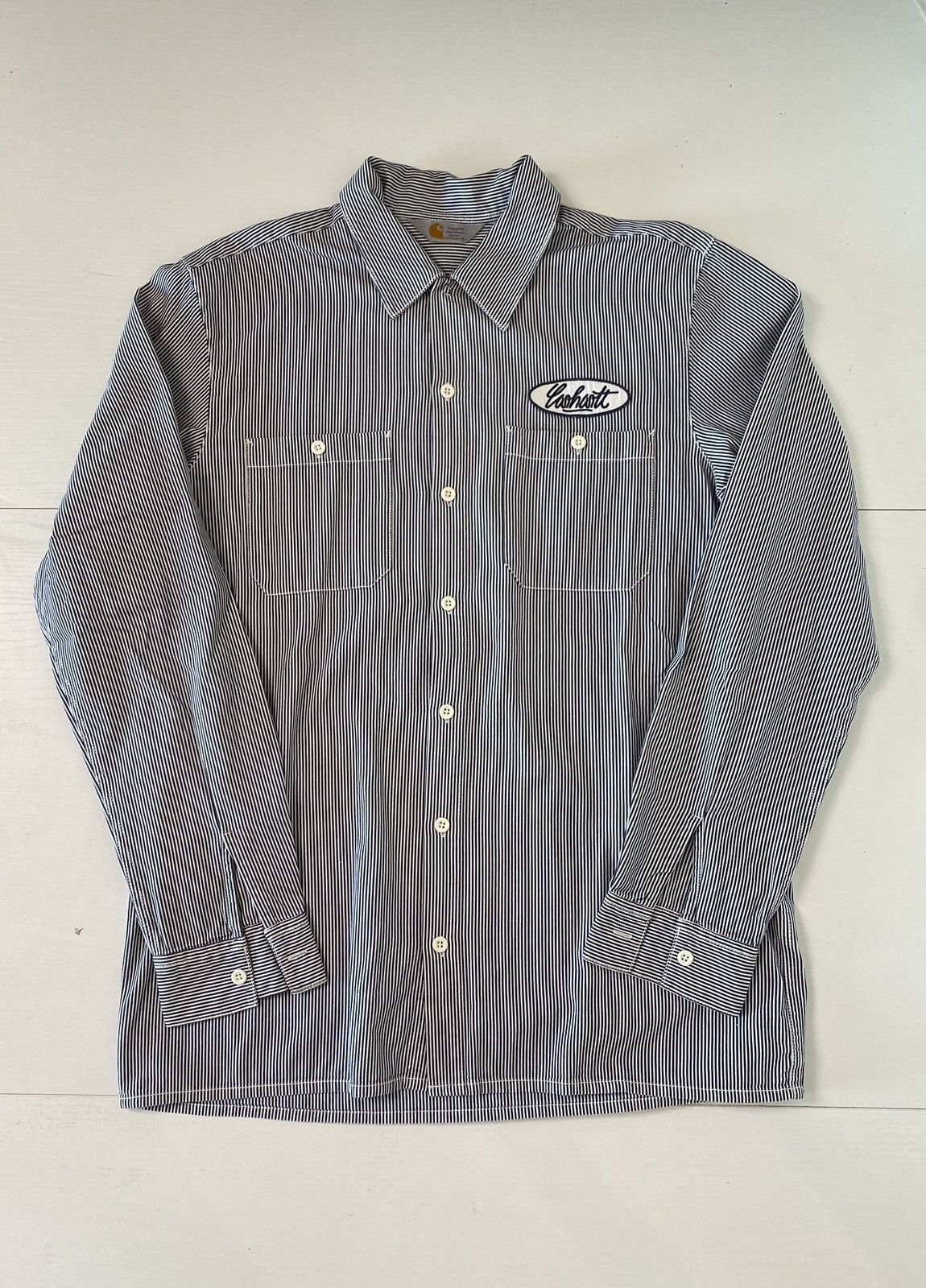 Carhartt Wip Carhartt Wip Port Striped Shirt, size XL, used Size US XL / EU 56 / 4 - 5 Thumbnail