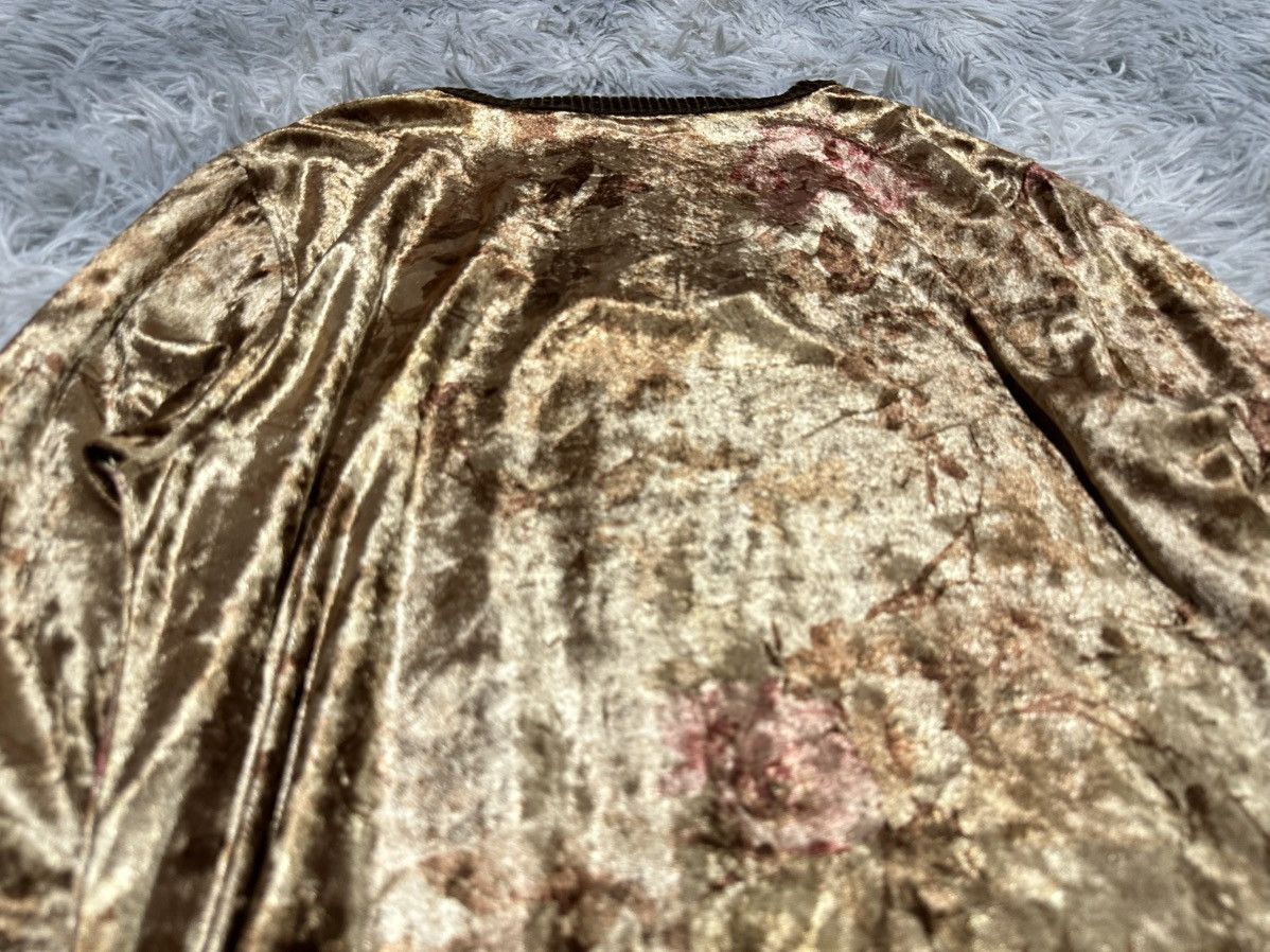 Tornado Mart 🔥Y2K Archived Tornado Mart Floral Gold Velvet Shirt Size US S / EU 44-46 / 1 - 6 Thumbnail