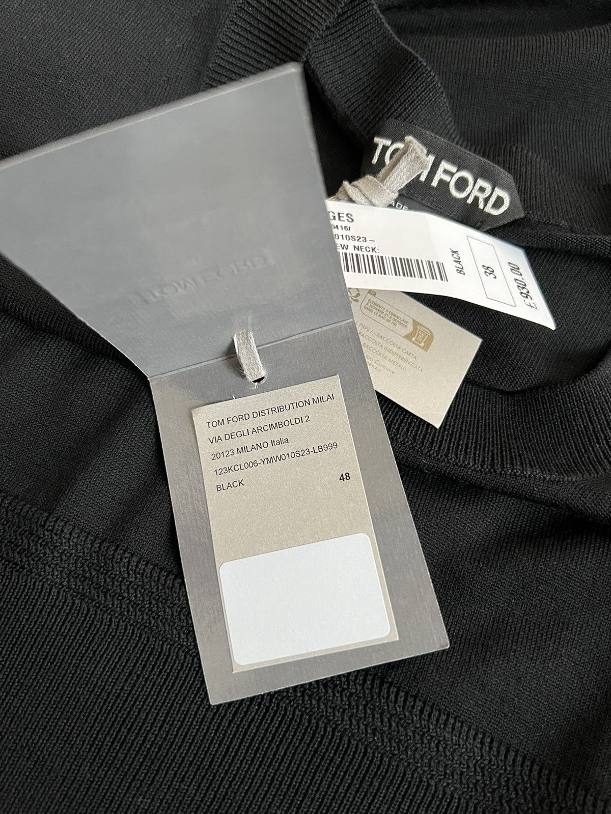 Tom Ford Tom Ford wool knitted jumper • 100% wool • Pulls on black 48 Size US M / EU 48-50 / 2 - 9 Thumbnail