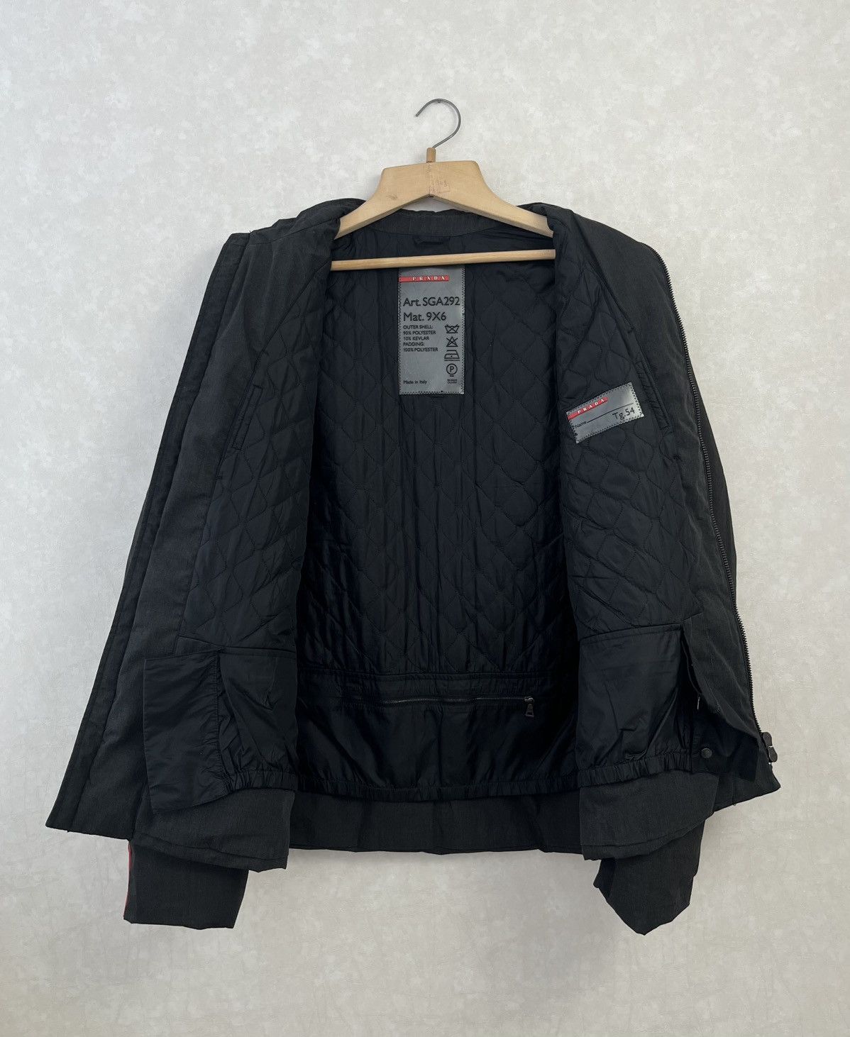 Prada Prada Milano Linea Rossa F/W 2003 Padded Wool Jacket Size US L / EU 52-54 / 3 - 10 Thumbnail