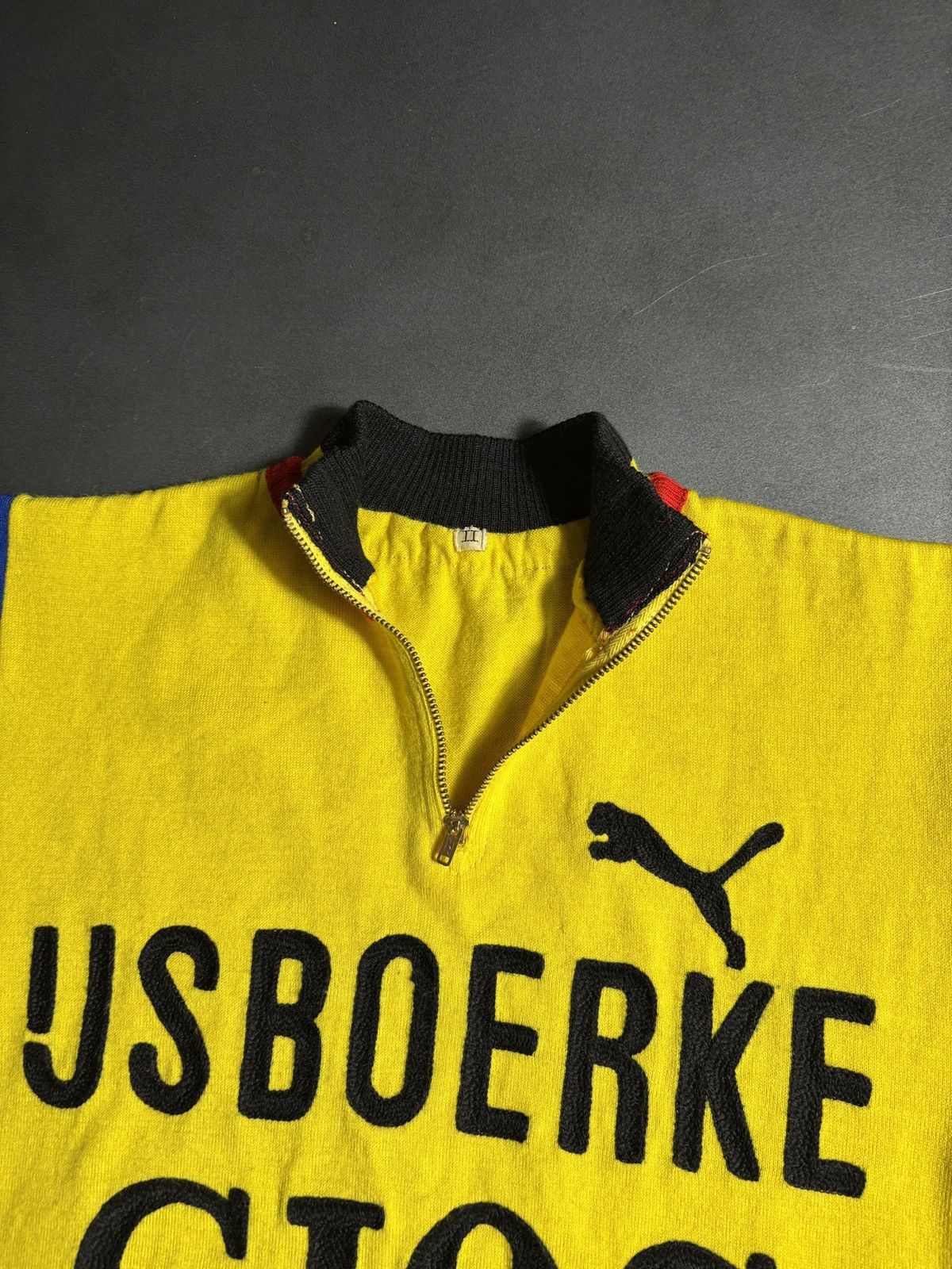 Puma 1978 IJsboerke-Gios Cycling Jersey 1970s Vintage Italy Wool Size US S / EU 44-46 / 1 - 8 Thumbnail