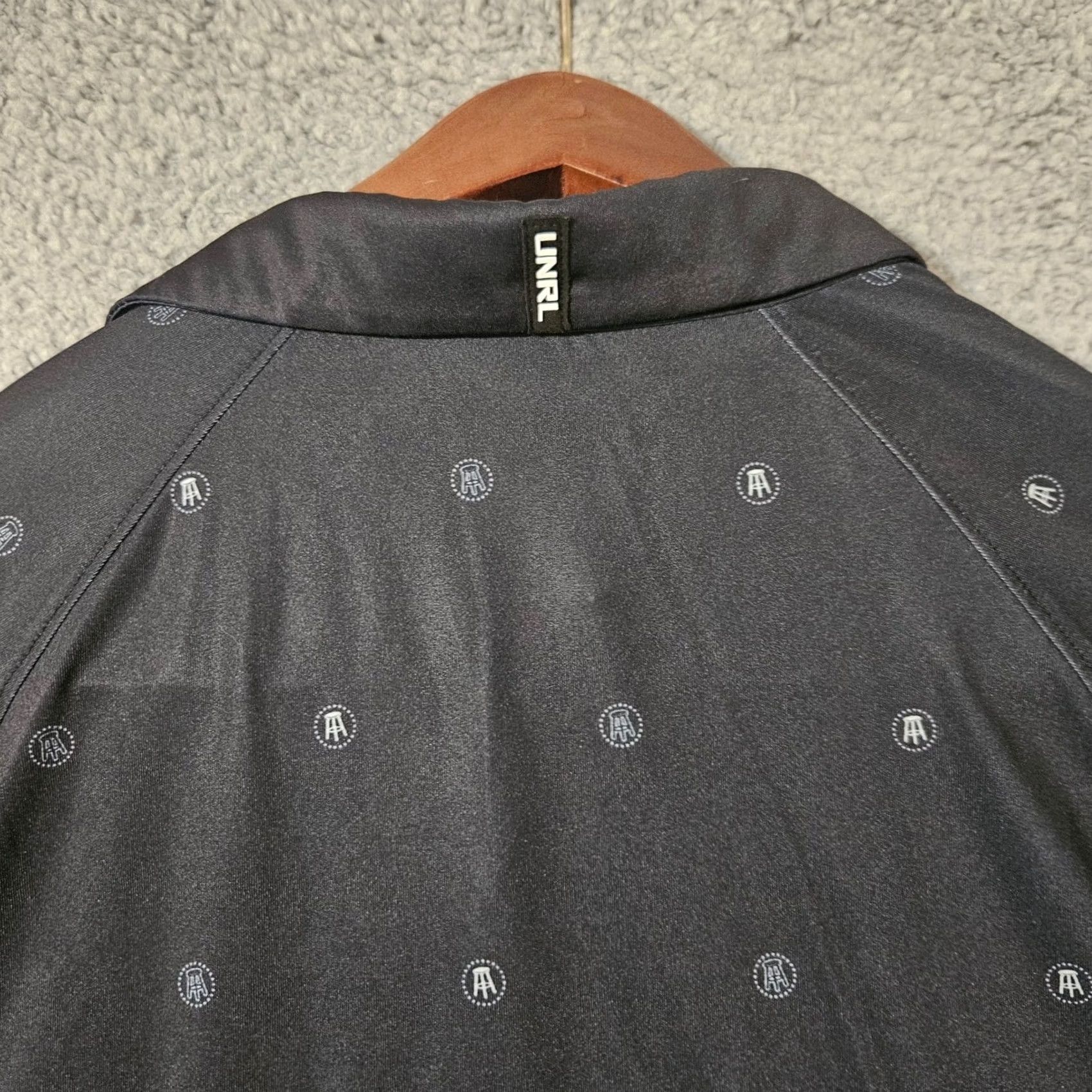 Vintage UNRL Polo Shirt Mens M Black Allover Print Barstool Sports Golf Shirt Size US M / EU 48-50 / 2 - 4 Thumbnail