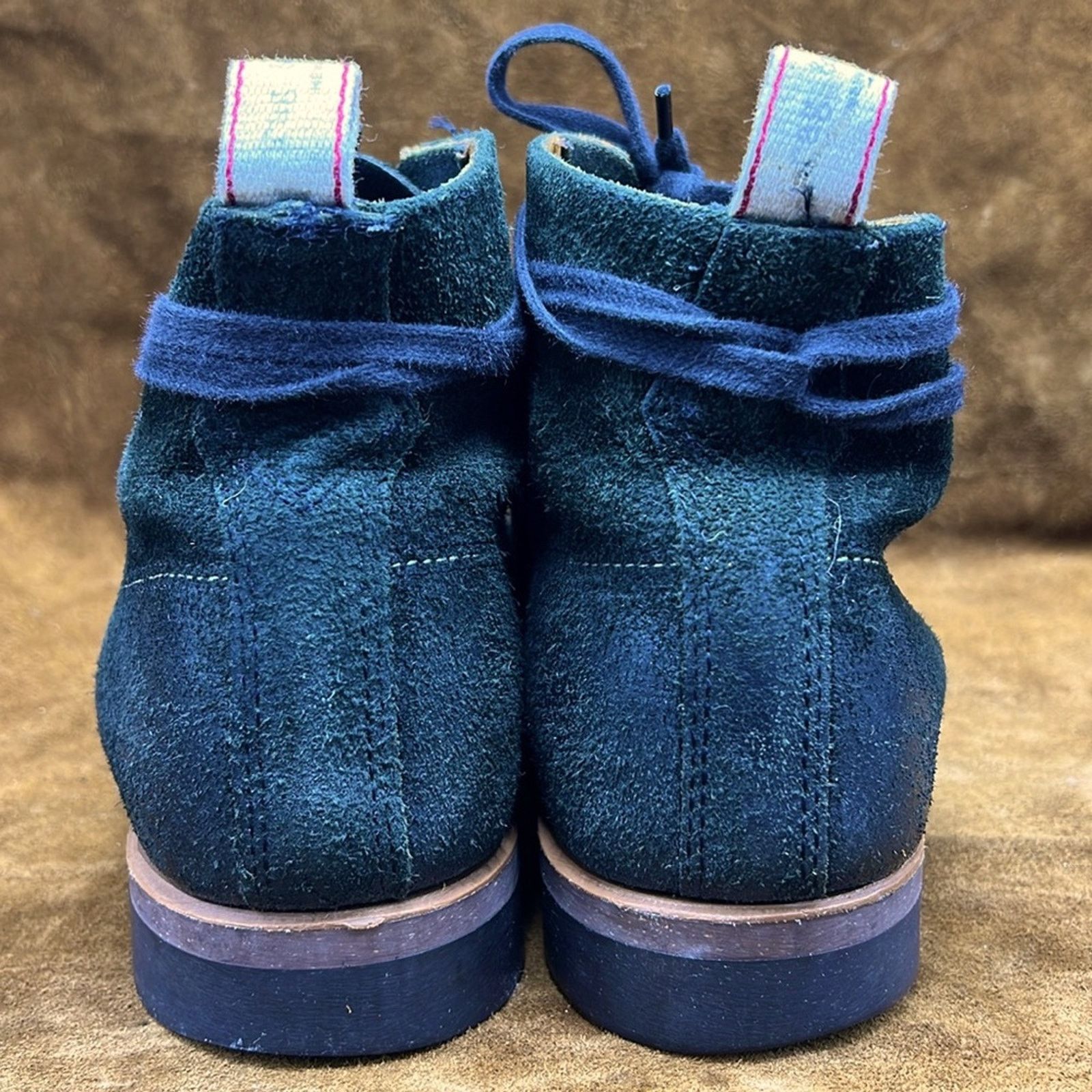 Rag & Bone Rag & Bone Green Suede Rugged Ankle Boots Size US 10.5 / EU 43-44 - 4 Thumbnail