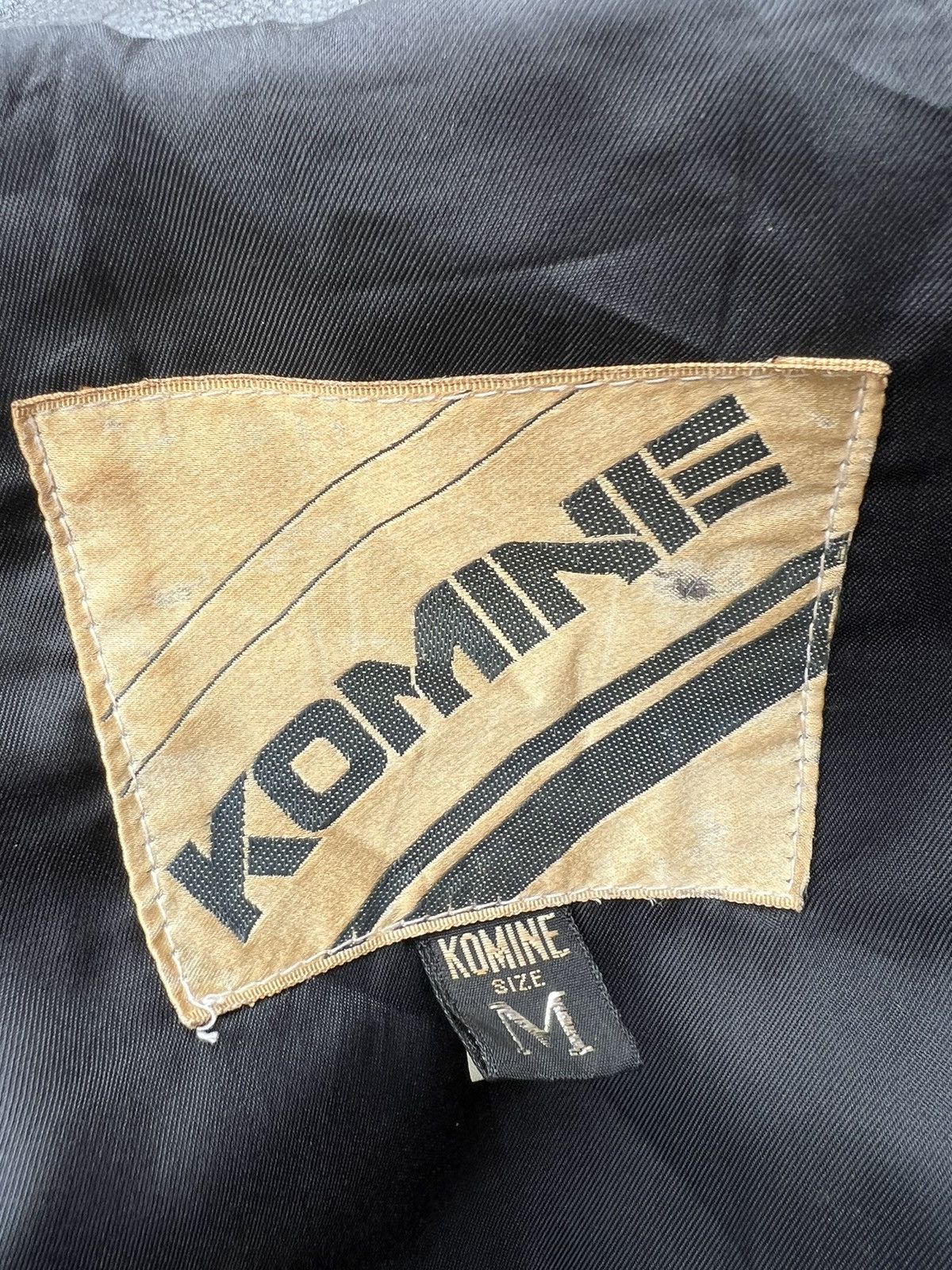 Leather Vintage KOMINE Japan Black Cow Leather Motorcycle Jacket Size US M / EU 48-50 / 2 - 24 Thumbnail