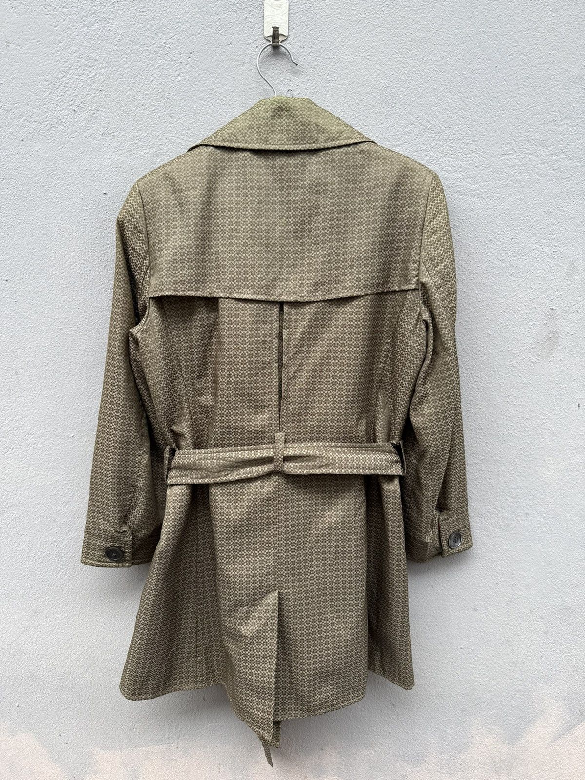 Coach COACH Iconic Brown Monogram Double Breasted Trench Coat Size S / US 4 / IT 40 - 9 Thumbnail