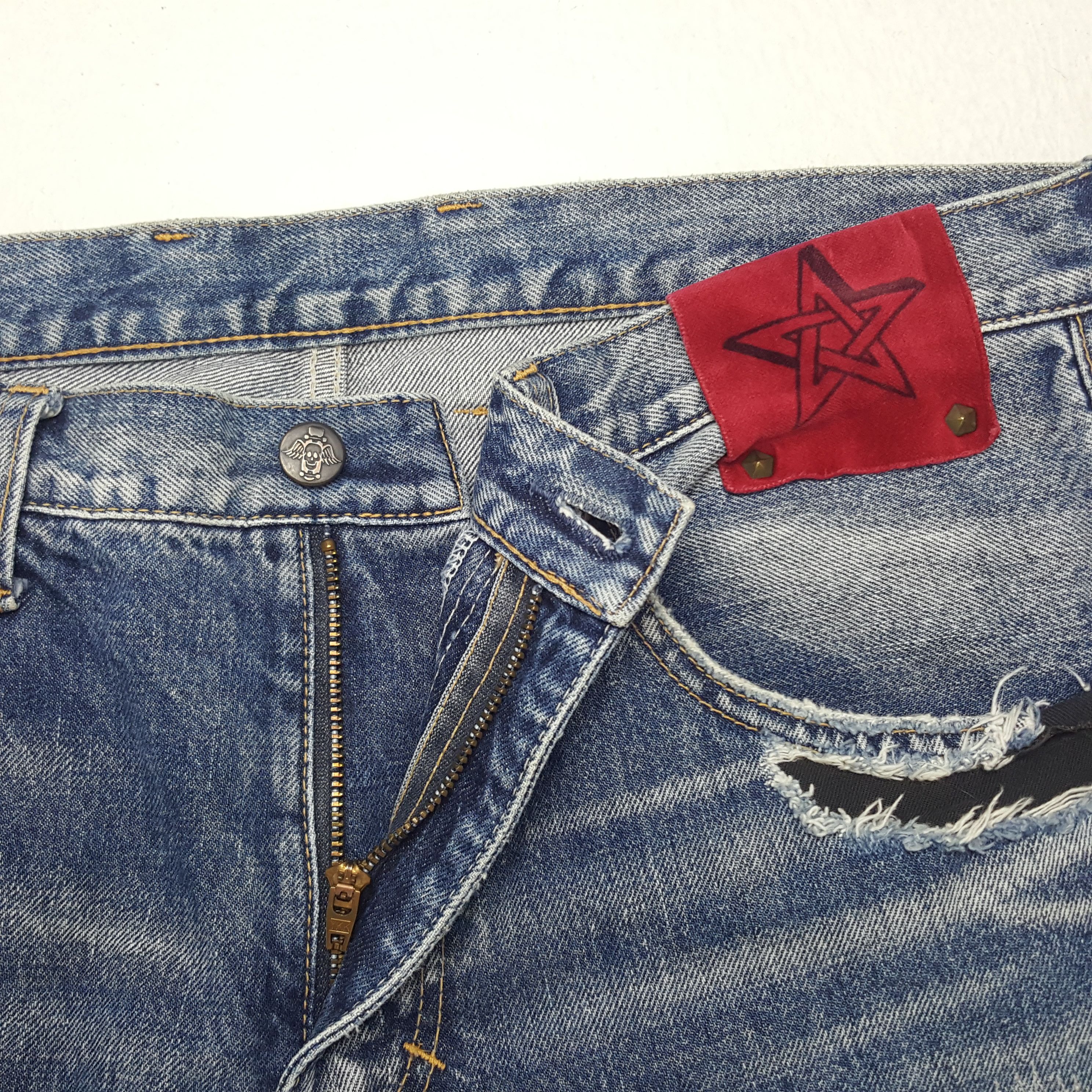If Six Was Nine × Japanese Brand × Vintage Vintage RNA Sweats Bloods Distressed Style Denim Jeans Size US 33 - 7 Thumbnail