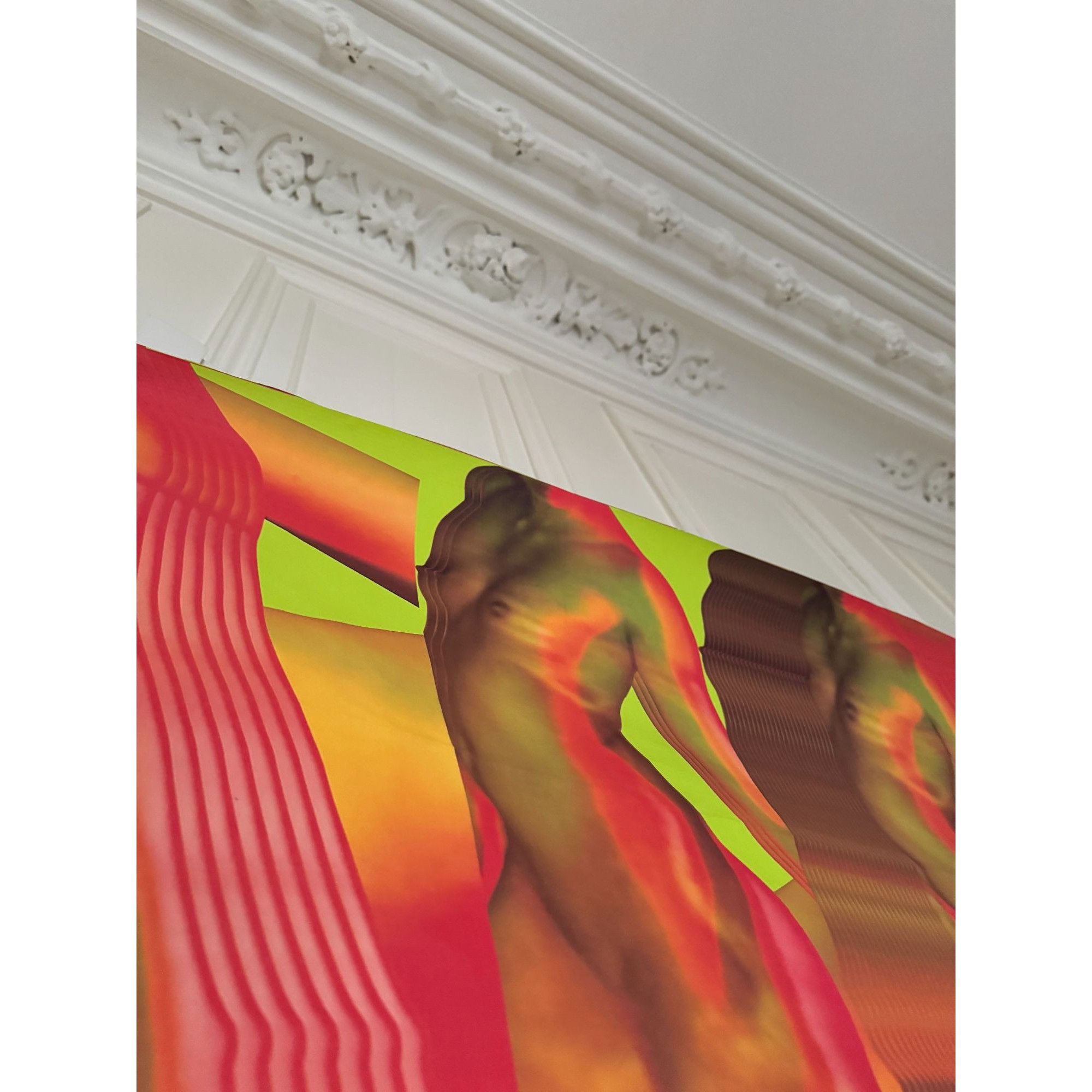 Dries Van Noten Mika Ninagawa Orange Wide Printed Panel Size ONE SIZE - 3 Thumbnail