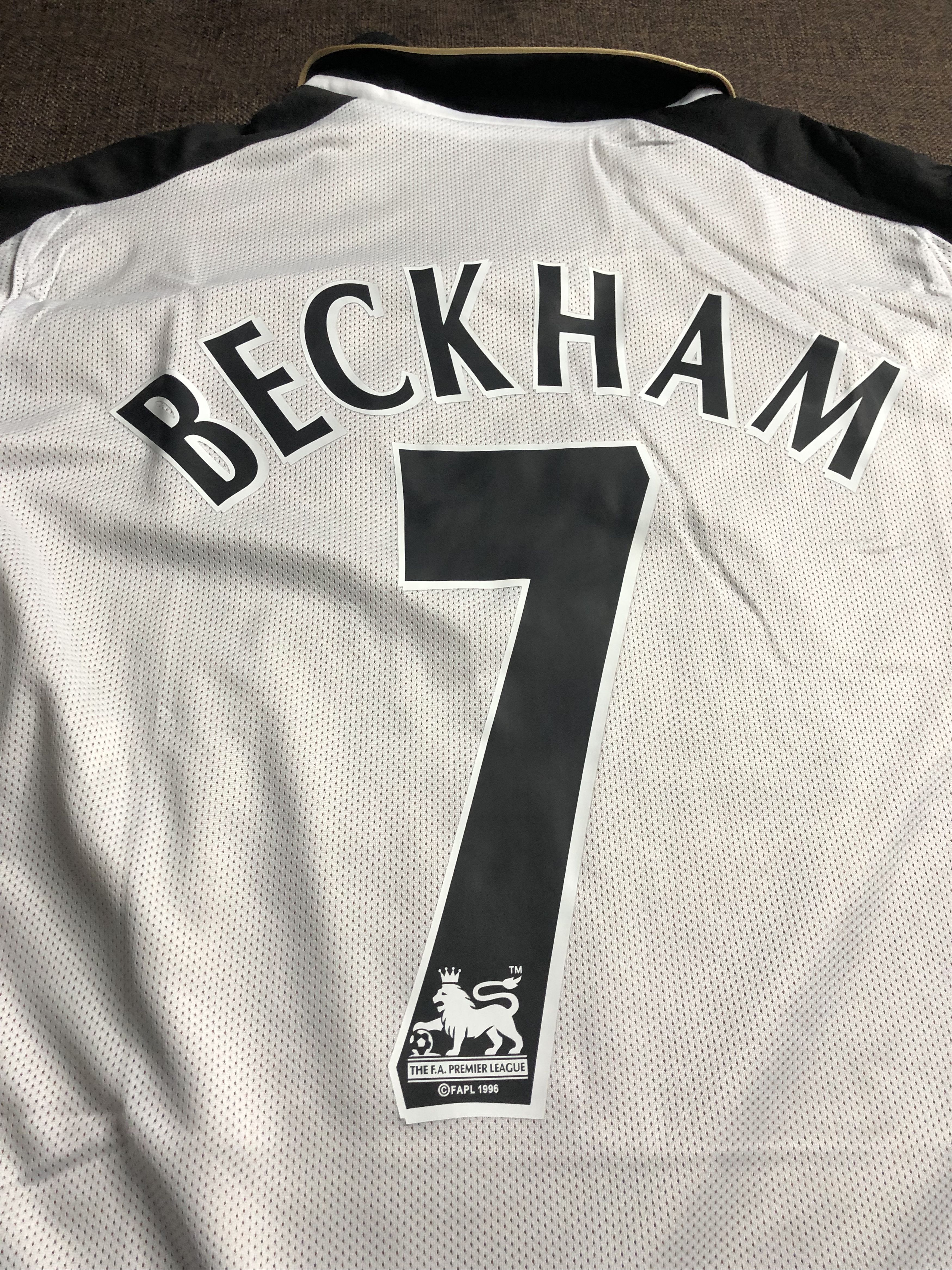 Vintage 2000-02 Backham Manchester Retro Jersey Size US L / EU 52-54 / 3 - 4 Thumbnail