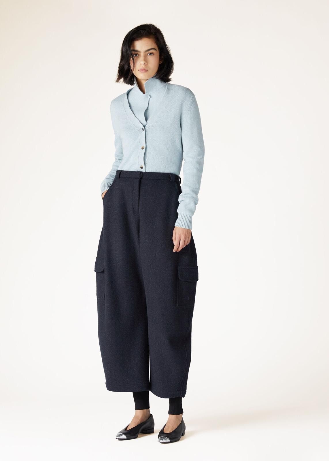 Loro Piana o1srvl11e0125 FAO1998 Parksville Cardigan in Light Blue Size M / US 6-8 / IT 42-44 - 3 Thumbnail