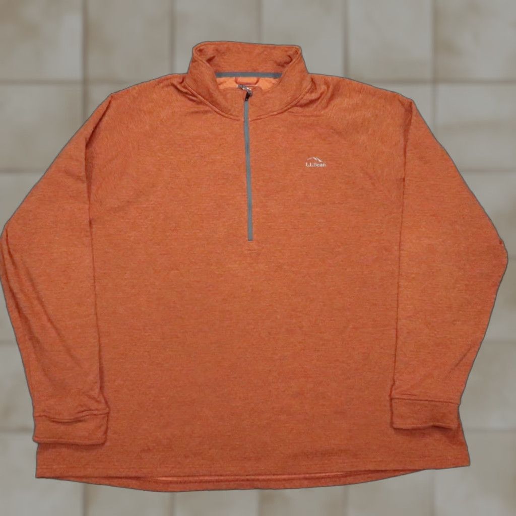 Vintage LL Bean Pullover Mens 3XL Orange Adventure Grid Fleece Hiking Slightly Fitted Size US XXL / EU 58 / 5 - 1 Thumbnail