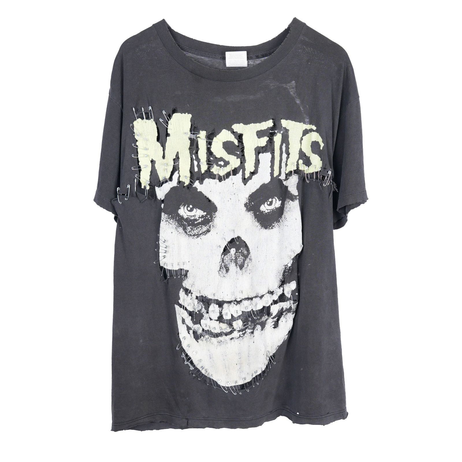 Vintage THRASHED MISFITS SAFETY PIN T-SHIRT VINTAGE WILD OATS Size US L / EU 52-54 / 3 - 1 Thumbnail