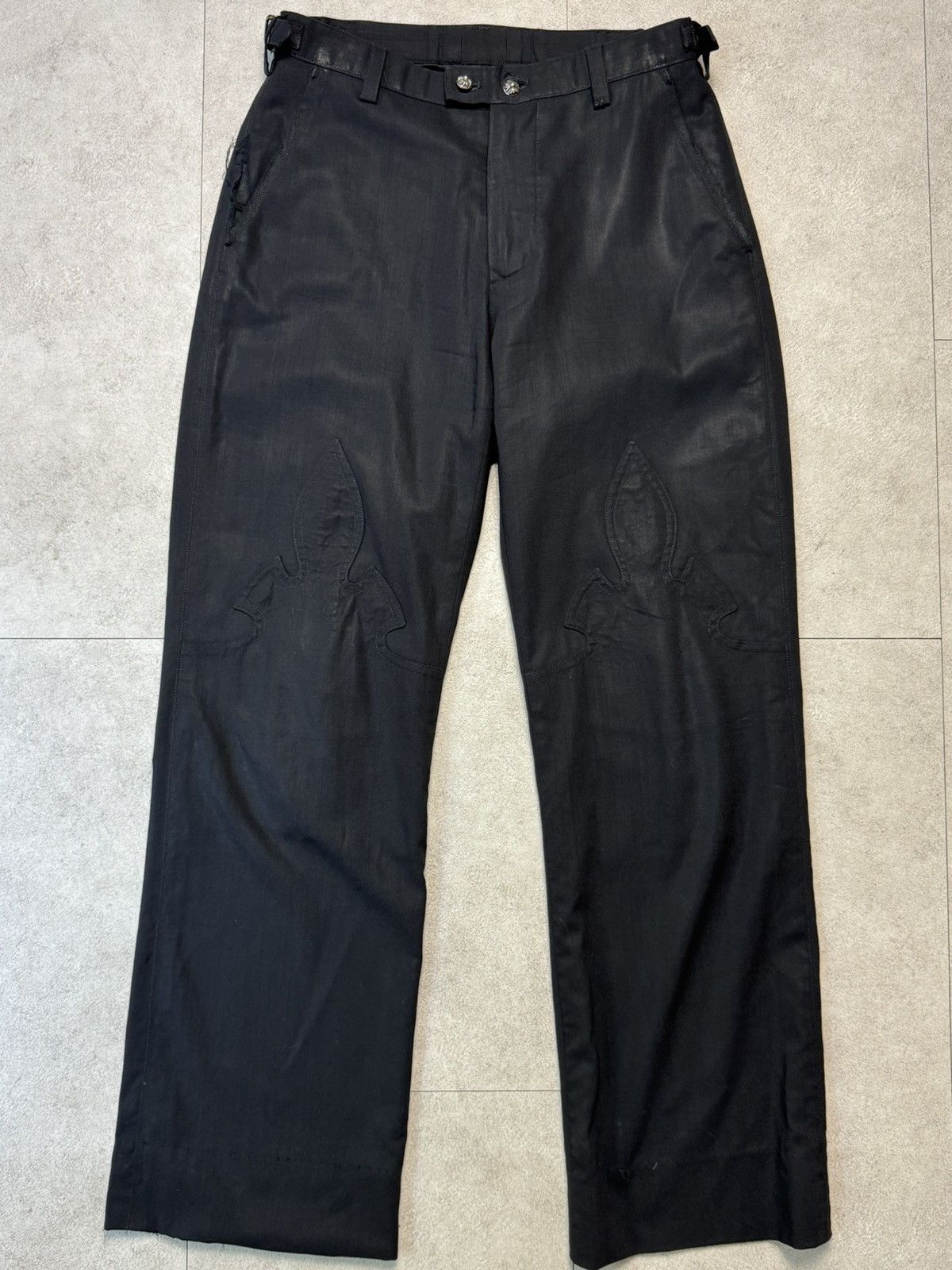 Chrome Hearts Chrome hearts Flare Knee slacks Pants Size US 30 / EU 46 - 1 Thumbnail