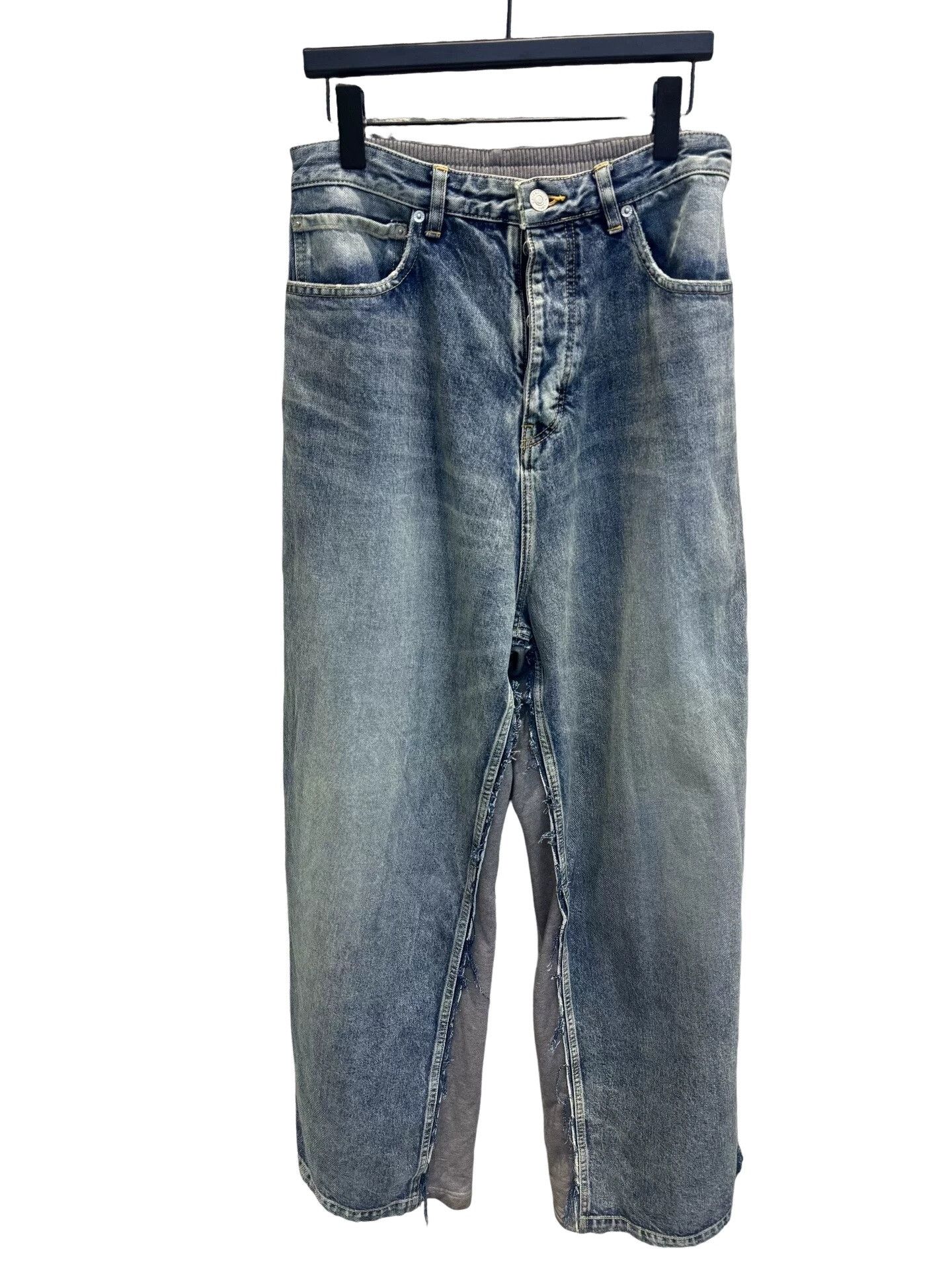 Balenciaga Balenciaga Paneled Denim Jeans Size S Size US 30 / EU 46 - 1 Thumbnail