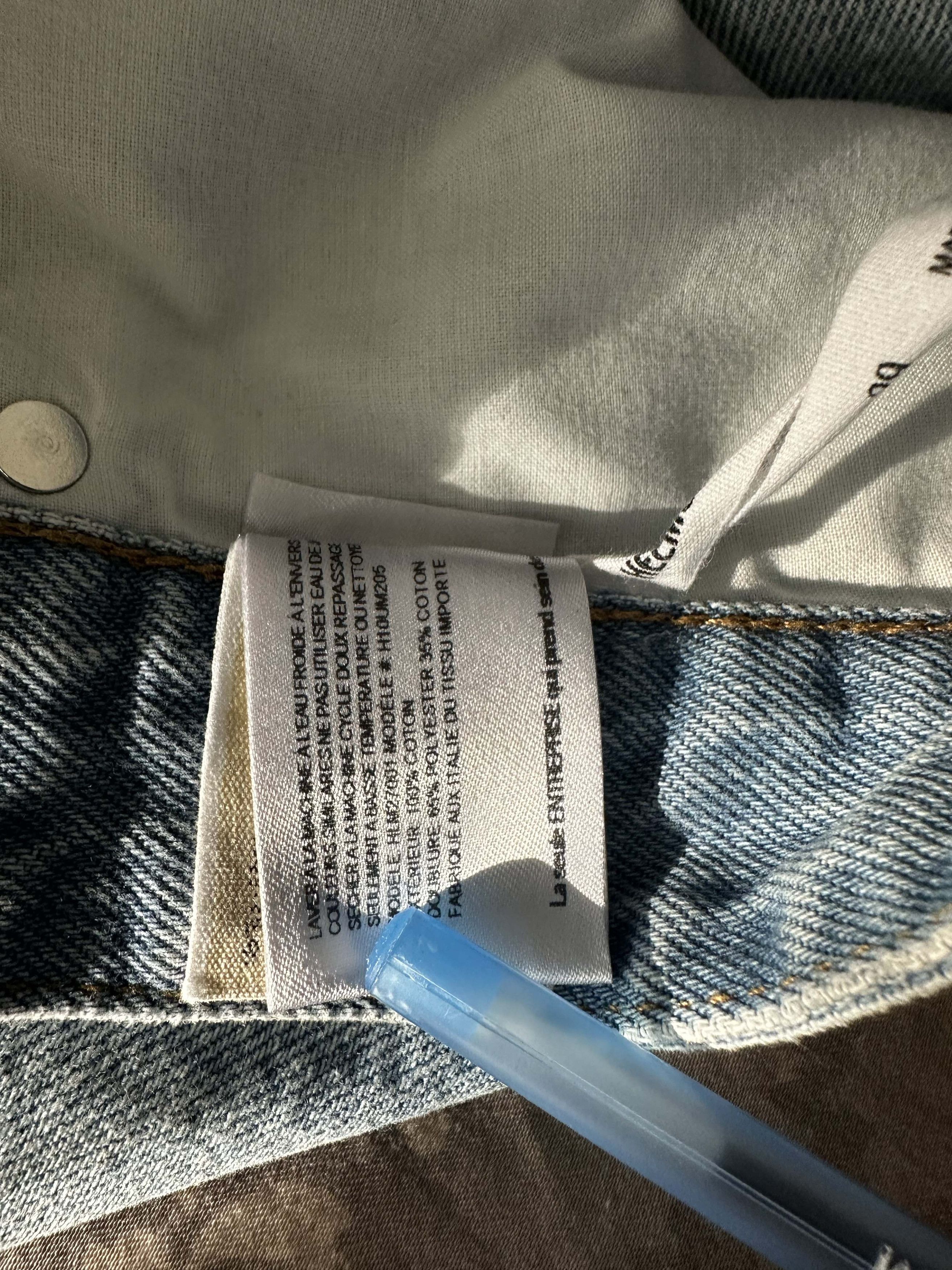 Helmut Lang Shayne Oliver Belt Slim Straight Light Blue Jeans Size US 29 - 10 Thumbnail