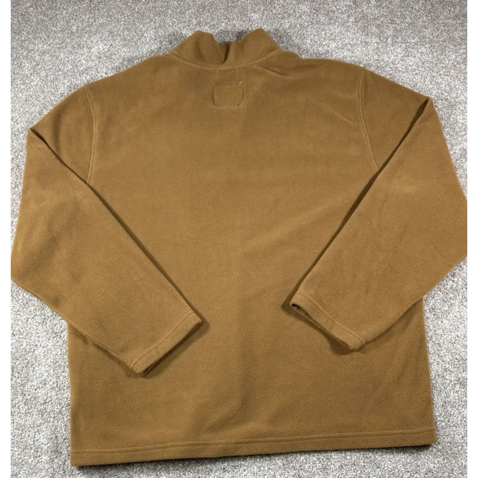 Vintage St. John's Bay Fleece Sweater Mens Large Brown Quarter Zip Pullover Jacket Size US L / EU 52-54 / 3 - 5 Thumbnail