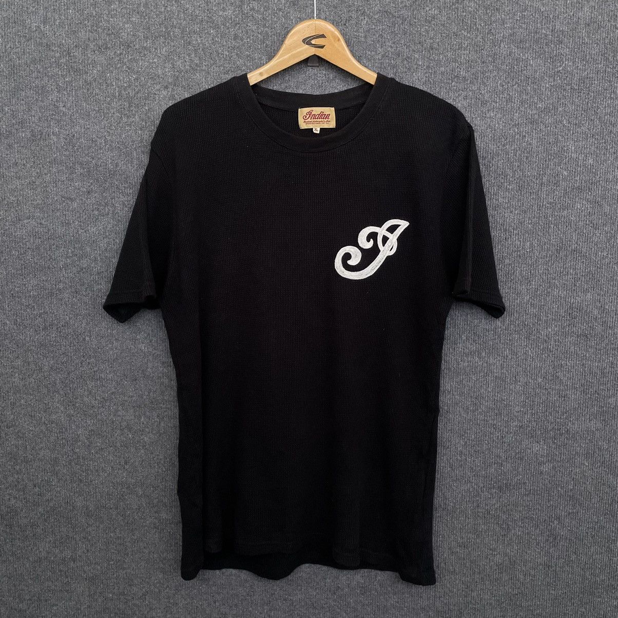 Indian Motorcycle × West Coast Choppers Y2K Indian Motorcycle Black Waffle T Shirt Size US L / EU 52-54 / 3 - 5 Thumbnail