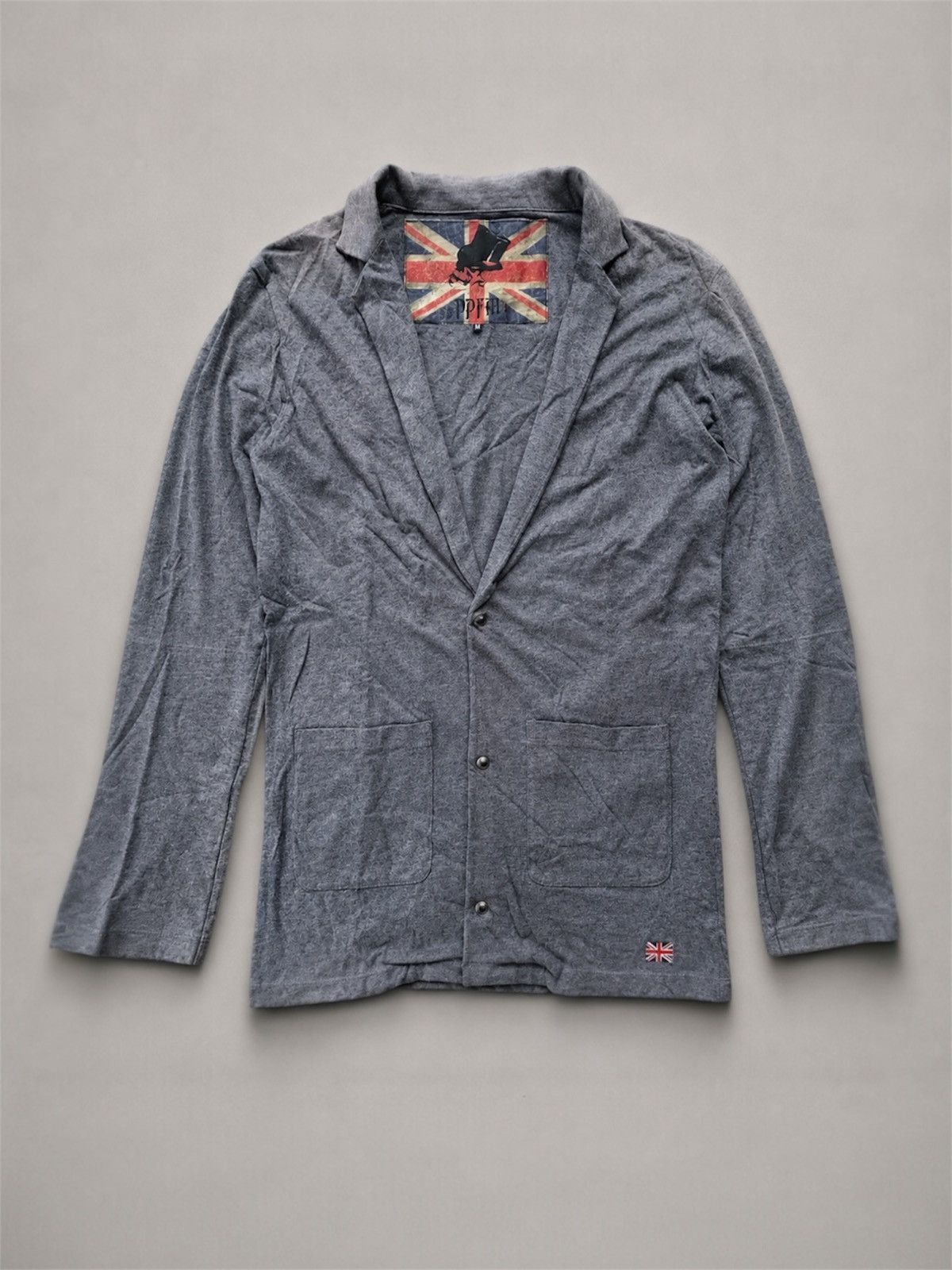 PPFM PPFM Sunfaded Vintage Cardigan Double Weist UK Flag Sleeve Size US M / EU 48-50 / 2 - 1 Thumbnail