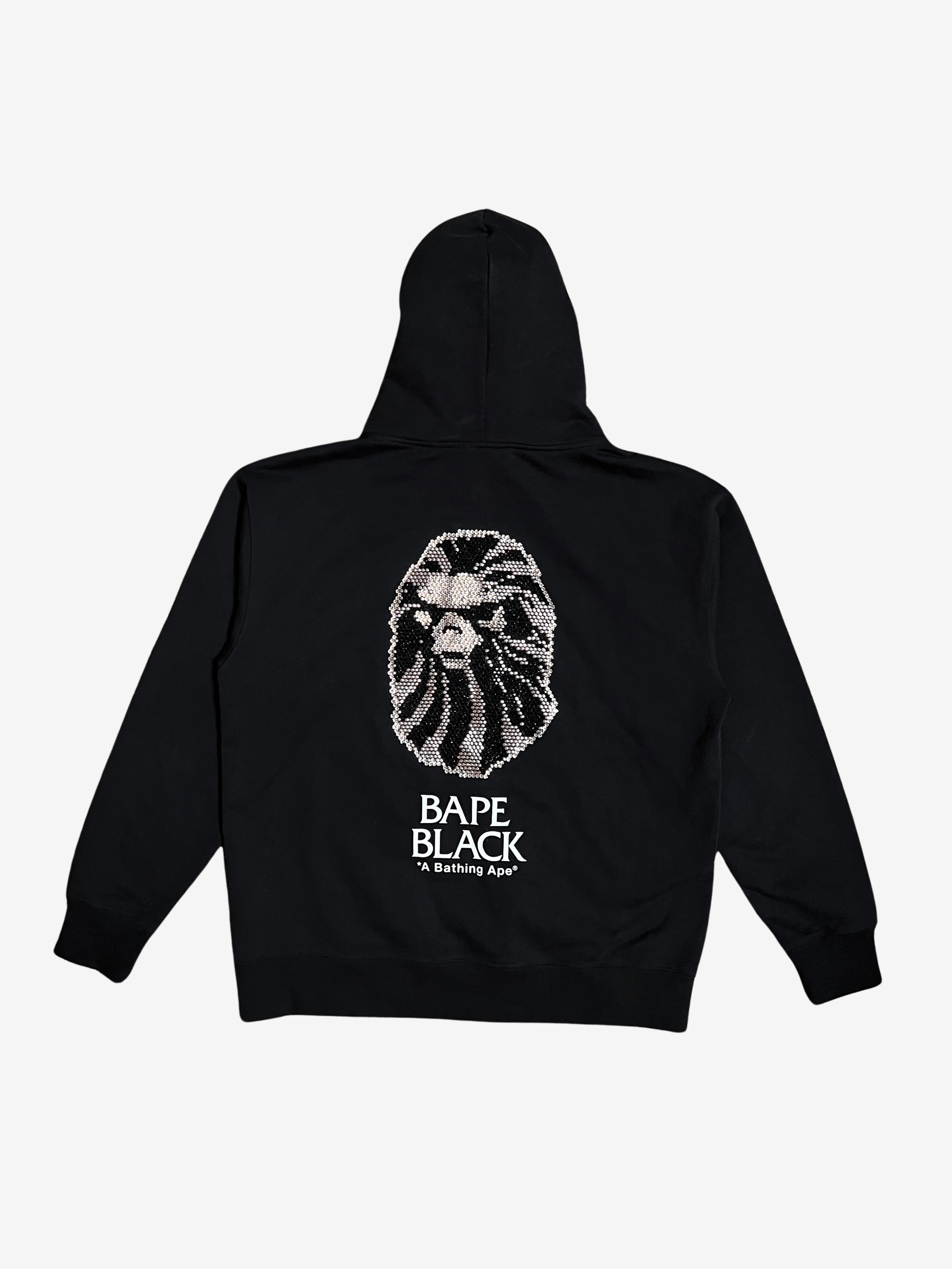 Bape BAPE Black by A Bathing Ape Black Crystal Pullover Hoodie Size US M / EU 48-50 / 2 - 1 Thumbnail