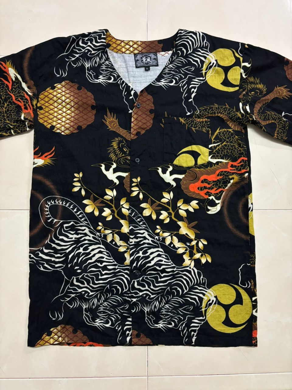 Japanese Brand JAPANESE-STYLE SHIRT OR YUKATA STRIKING TIGER & DRAGON Size US M / EU 48-50 / 2 - 1 Thumbnail