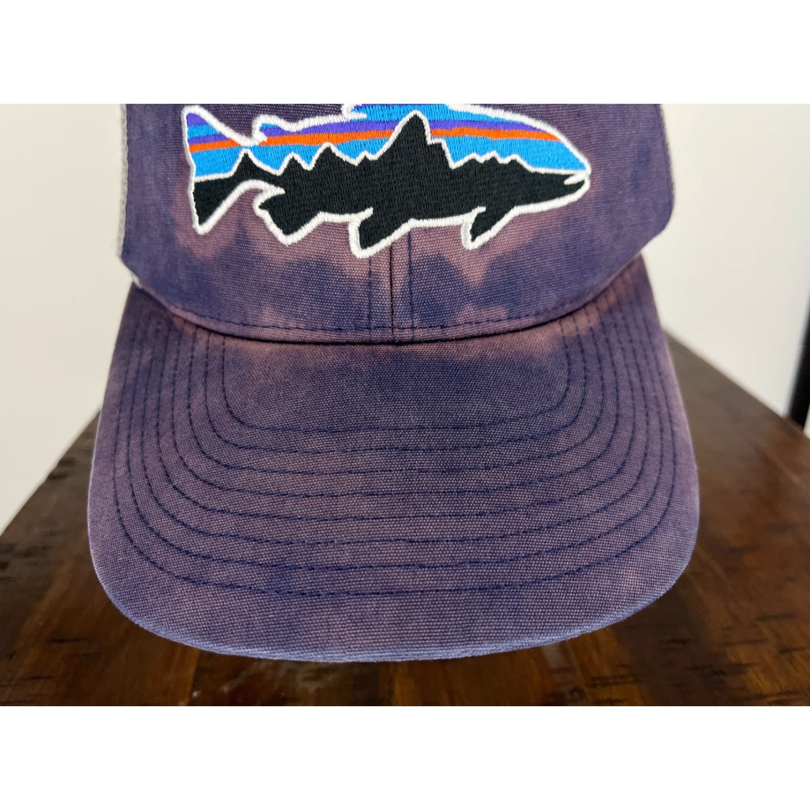 Patagonia Patagonia Hat Cap Snap Back Adult One Size Blue Twill Trucker Embroidered Trout Sports Fish Casual Men Hats Size ONE SIZE - 3 Thumbnail