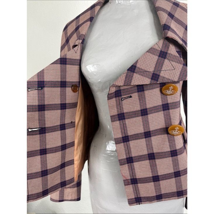 Vivienne Westwood VTG Vivienne Westwood Red Label Plaid Double Breasted Square Size XS / US 0-2 / IT 36-38 - 9 Thumbnail