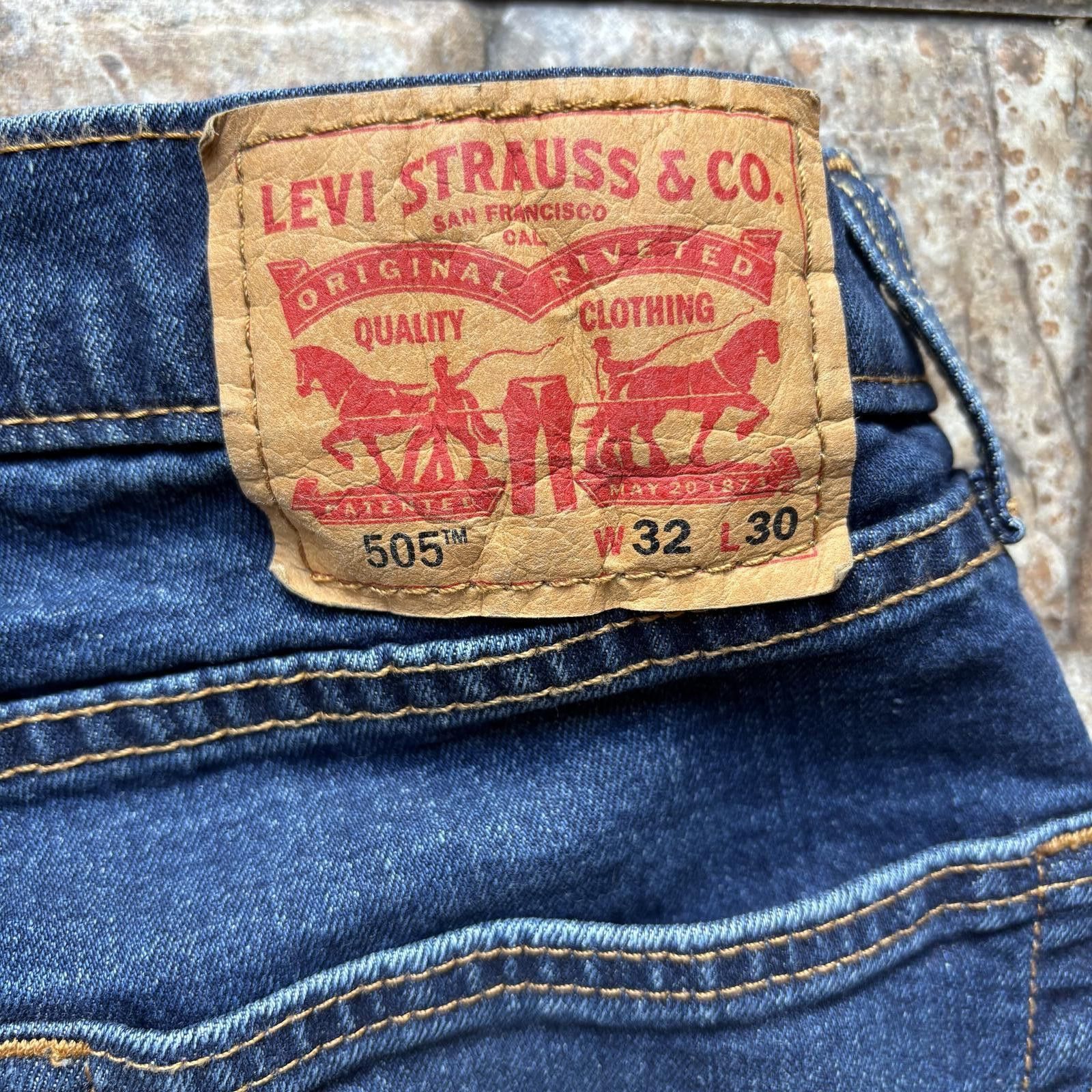 Levi's Levi's 505 Regular Fit Jeans 32x30 - Medium Wash Size US 32 / EU 48 - 6 Thumbnail