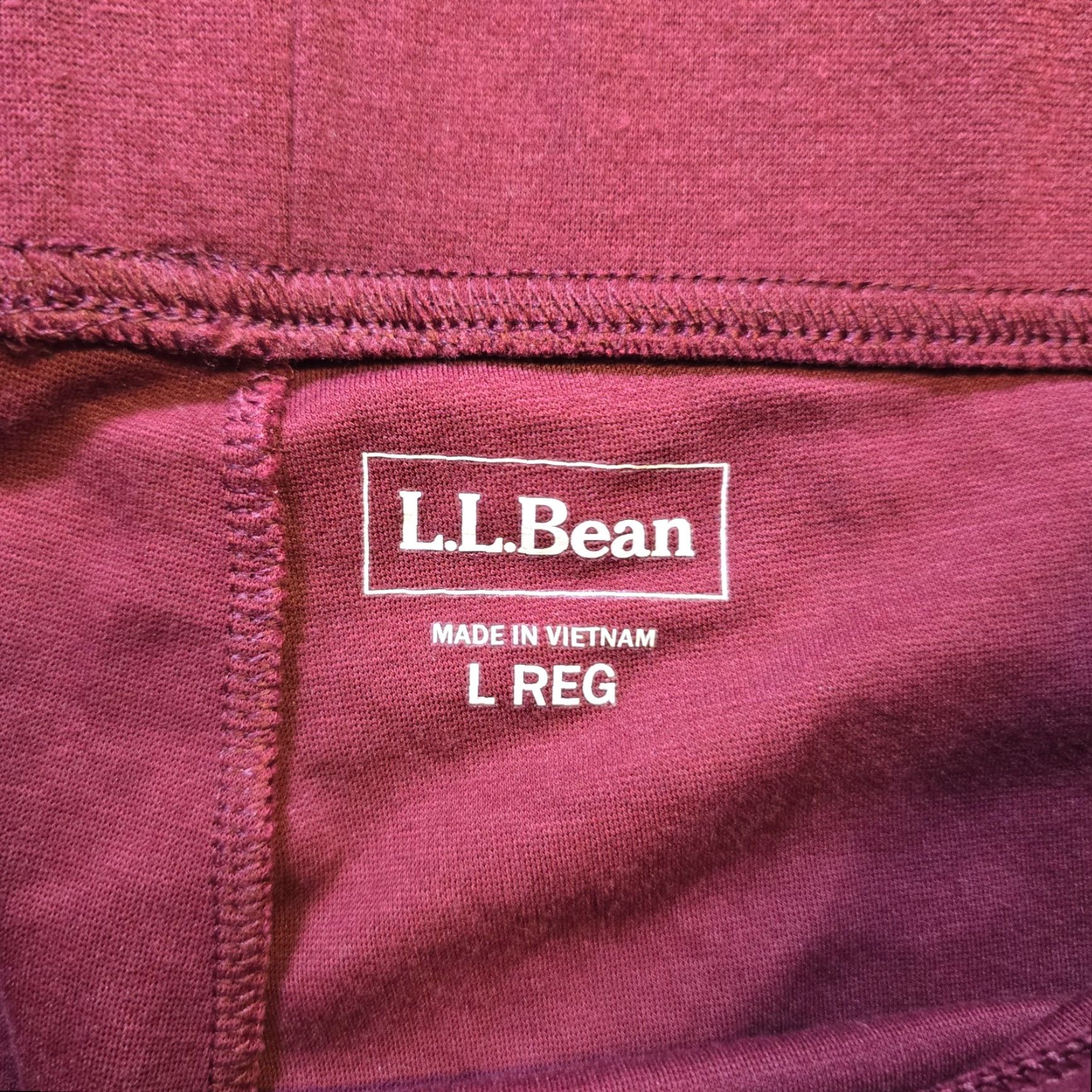 Vintage LL Bean Leggings Women Size L Red Slim Skinny Stretchy Activewear Casual Ankle Capes? Size 36" / US 14 / IT 50 - 3 Thumbnail