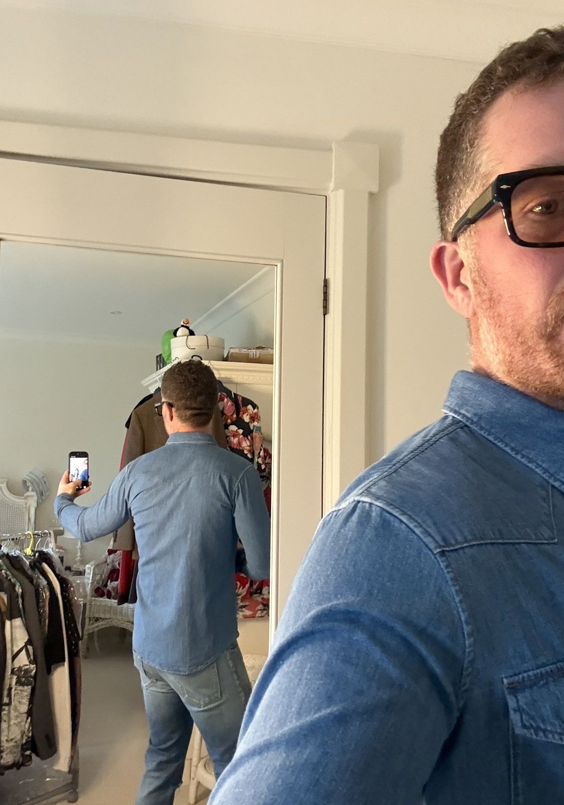 Celine FW20 Celine denim western shirt Hedi Slimane M grail union Size US M / EU 48-50 / 2 - 11 Thumbnail