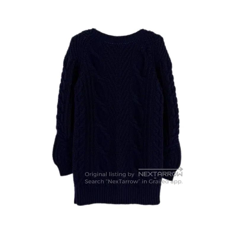 Chanel Chanel Dark blue hamburger series anchor pattern wool swea Size XS / US 0-2 / IT 36-38 - 2 Thumbnail