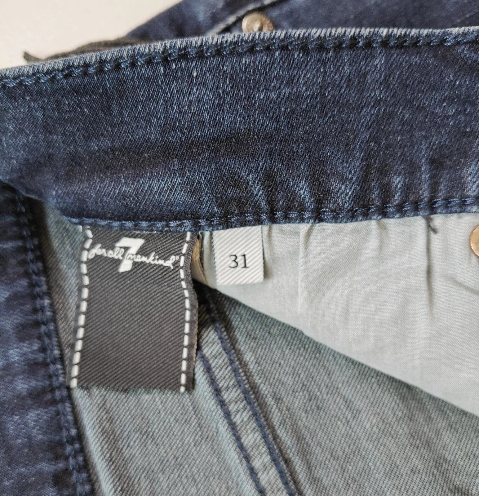 7 For All Mankind 7 For All ManKind Austyn River Water Straight Jeans T / 6067 Size US 31 - 7 Thumbnail