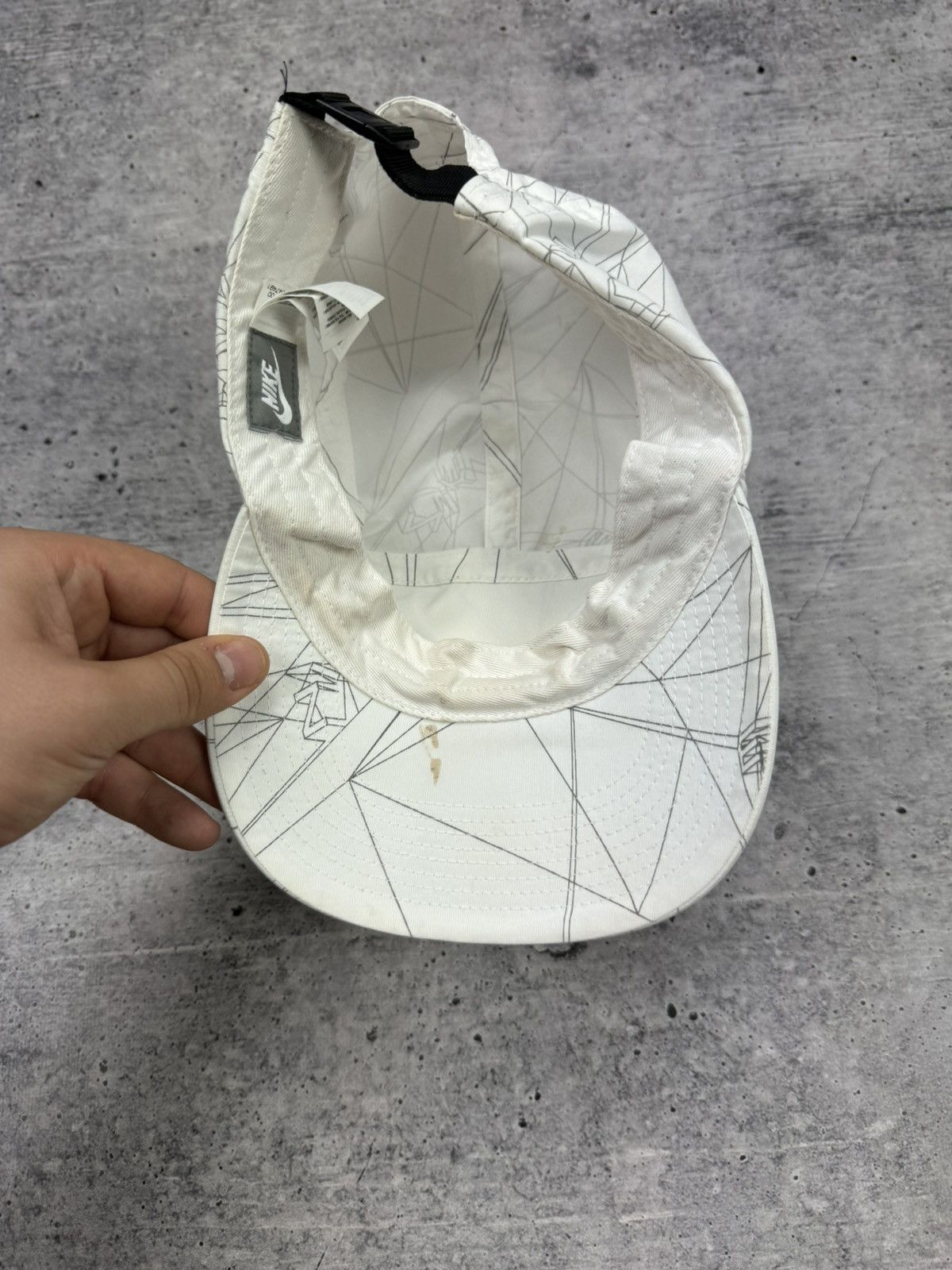 Nike × Vintage Vintage 90’s Y2K Style Nike Swoosh Logo Cap Hat S-M Size ONE SIZE - 13 Thumbnail