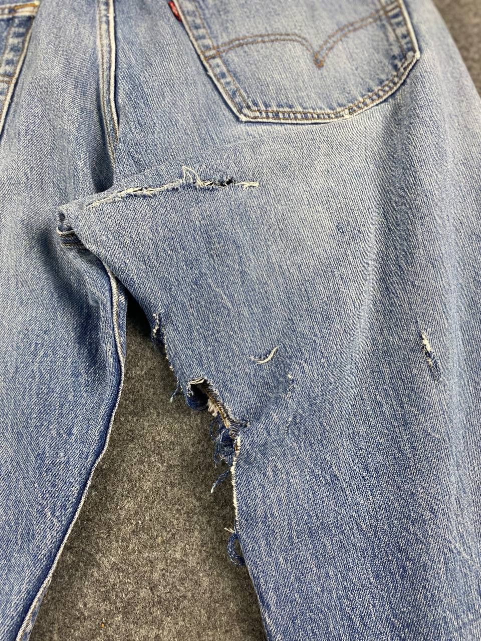 Levi's vintage 80s levis 501 distressed denim Size US 39 - 7 Thumbnail
