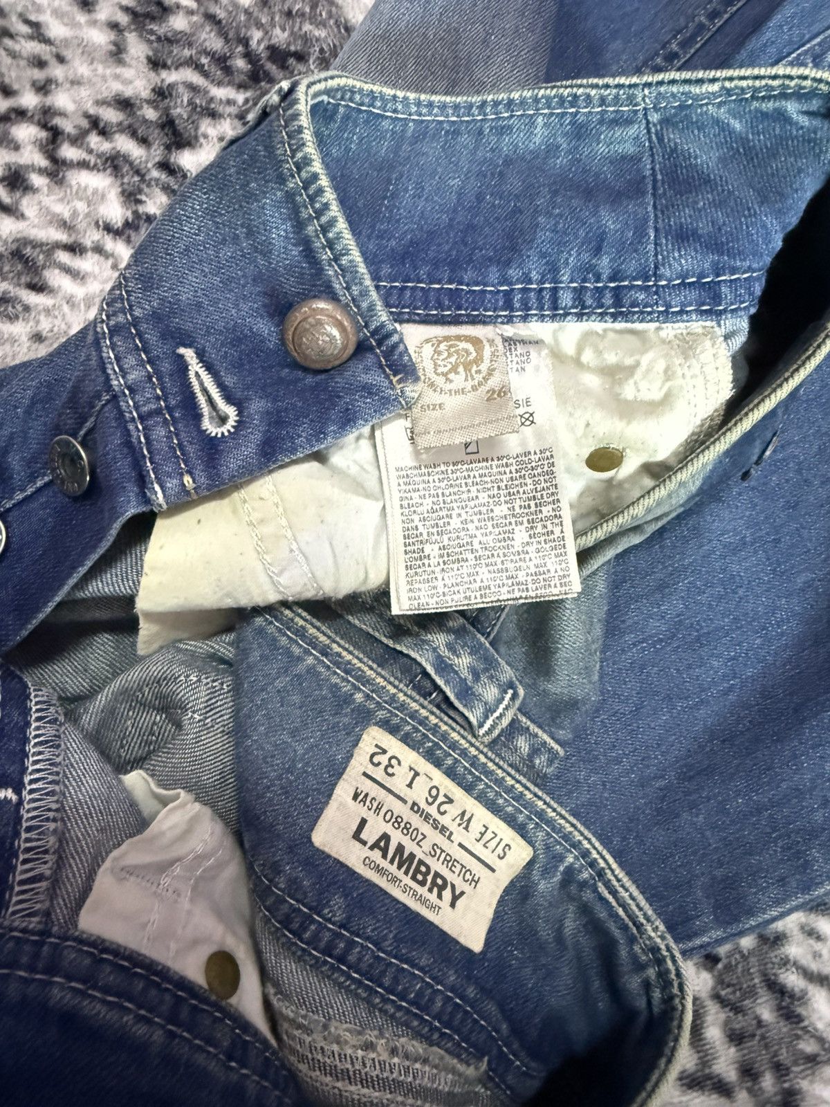 Diesel Vintage Diesel Low Rise Wide Leg Flare Jeans Size US 27 - 12 Thumbnail