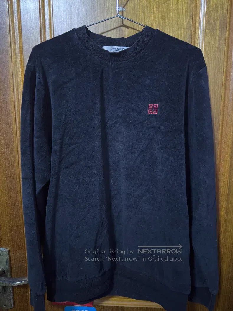 Givenchy Givenchy Velvet sweatshirt men's M码 black Size US M / EU 48-50 / 2 - 1 Thumbnail