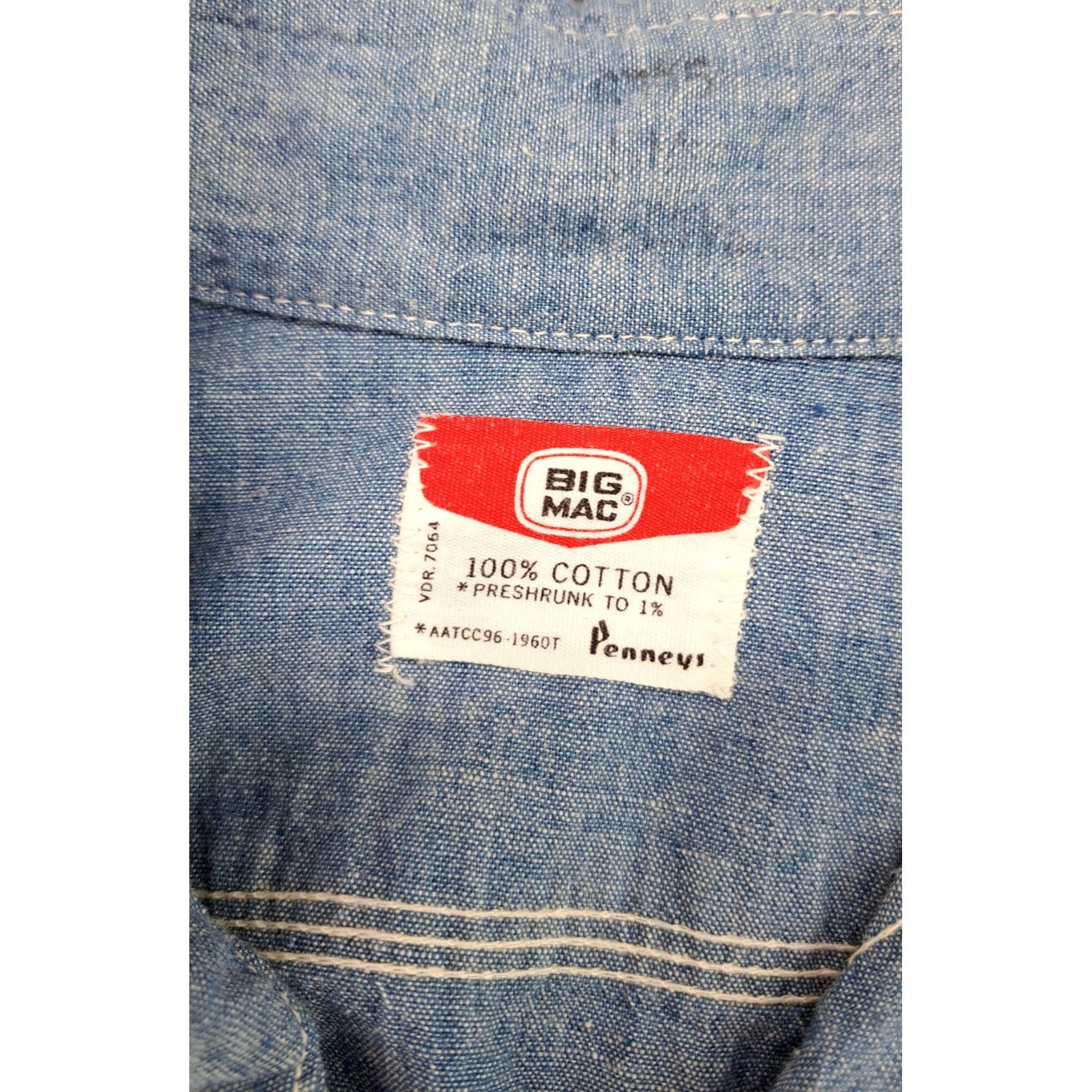 Big Mac Vintage Big Mac Chambray Shirt Roadrunner Embroidery Penneys Size US S / EU 44-46 / 1 - 6 Thumbnail