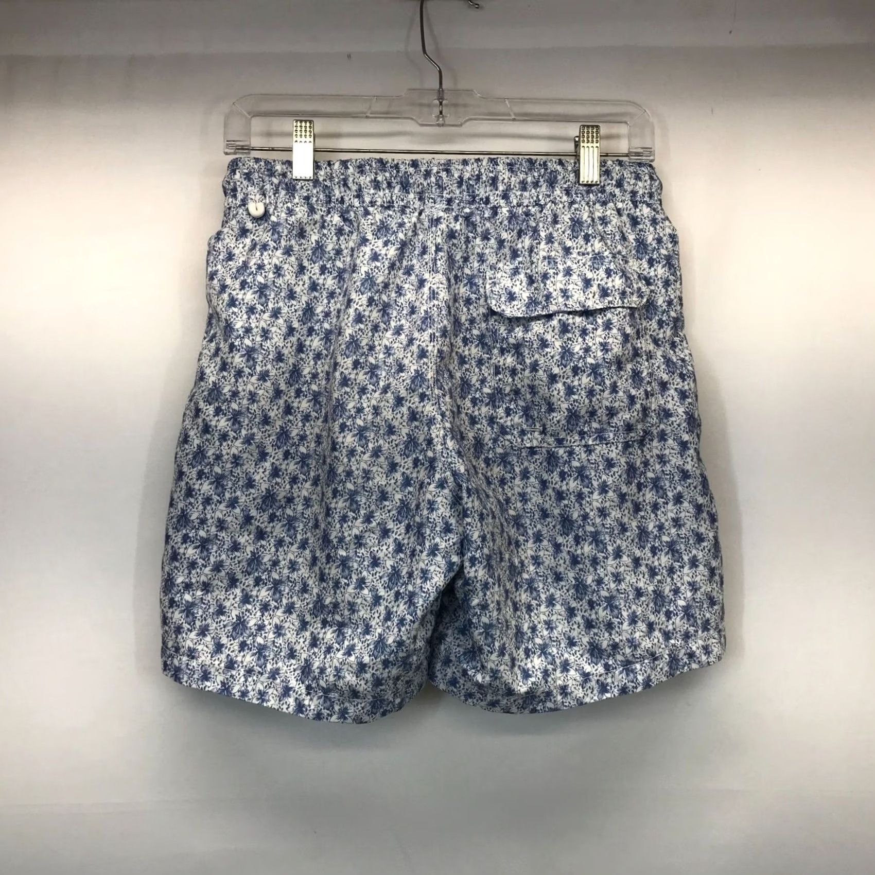 Vintage SLATE & STONE Mens Small Blue Drawstring Waist Swim Shorts Trunks Size US 29 - 4 Thumbnail