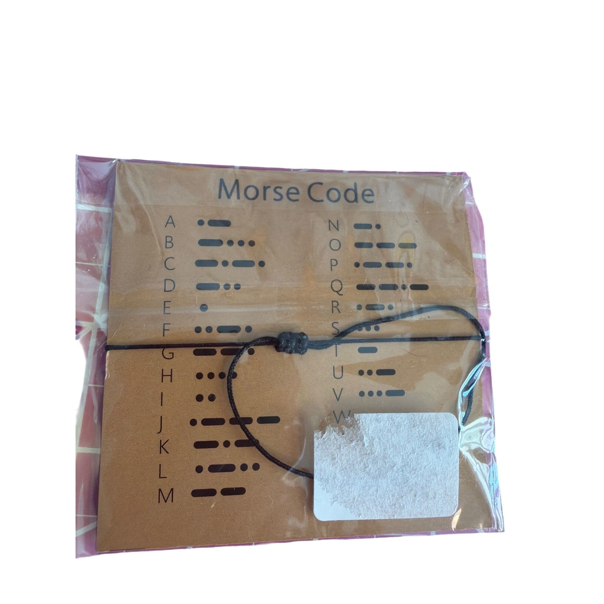 Other Morse Code Bracelet BFF Handmade Friendship Adj Black String Size ONE SIZE - 4 Thumbnail