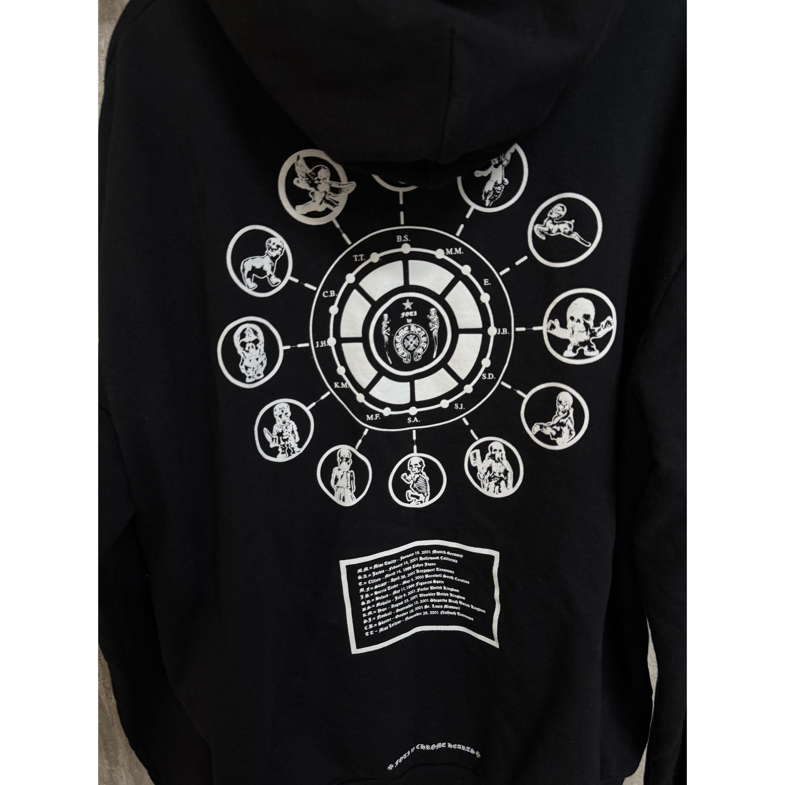 Chrome Hearts Chrome Hearts Black Zip-Up Hoodie With Graphic Back & Foti L Size US M / EU 48-50 / 2 - 21 Thumbnail