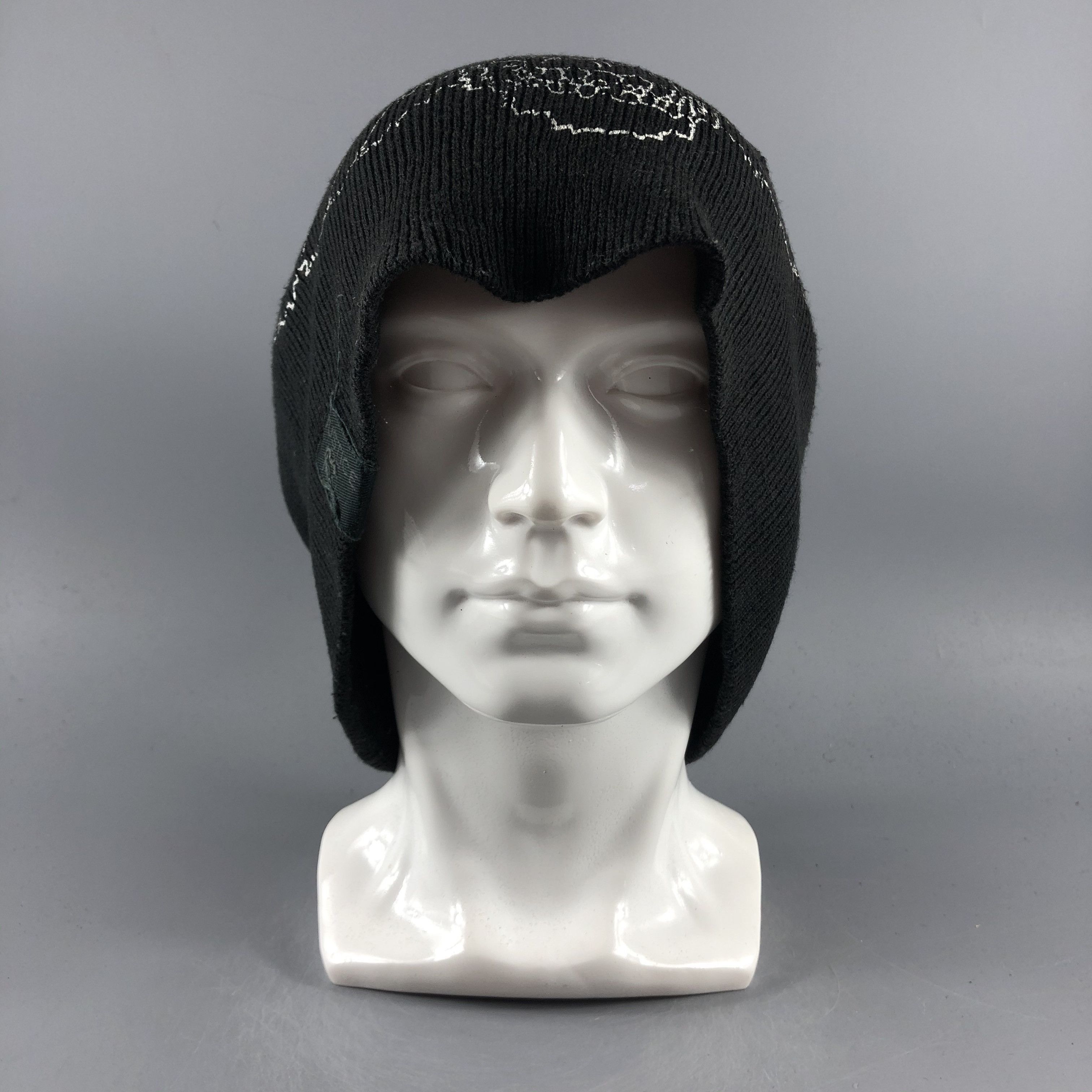 Japanese Brand × Vintage Justice Skull Beanie Snow Hat Snow Cap -D197 Size ONE SIZE - 6 Thumbnail